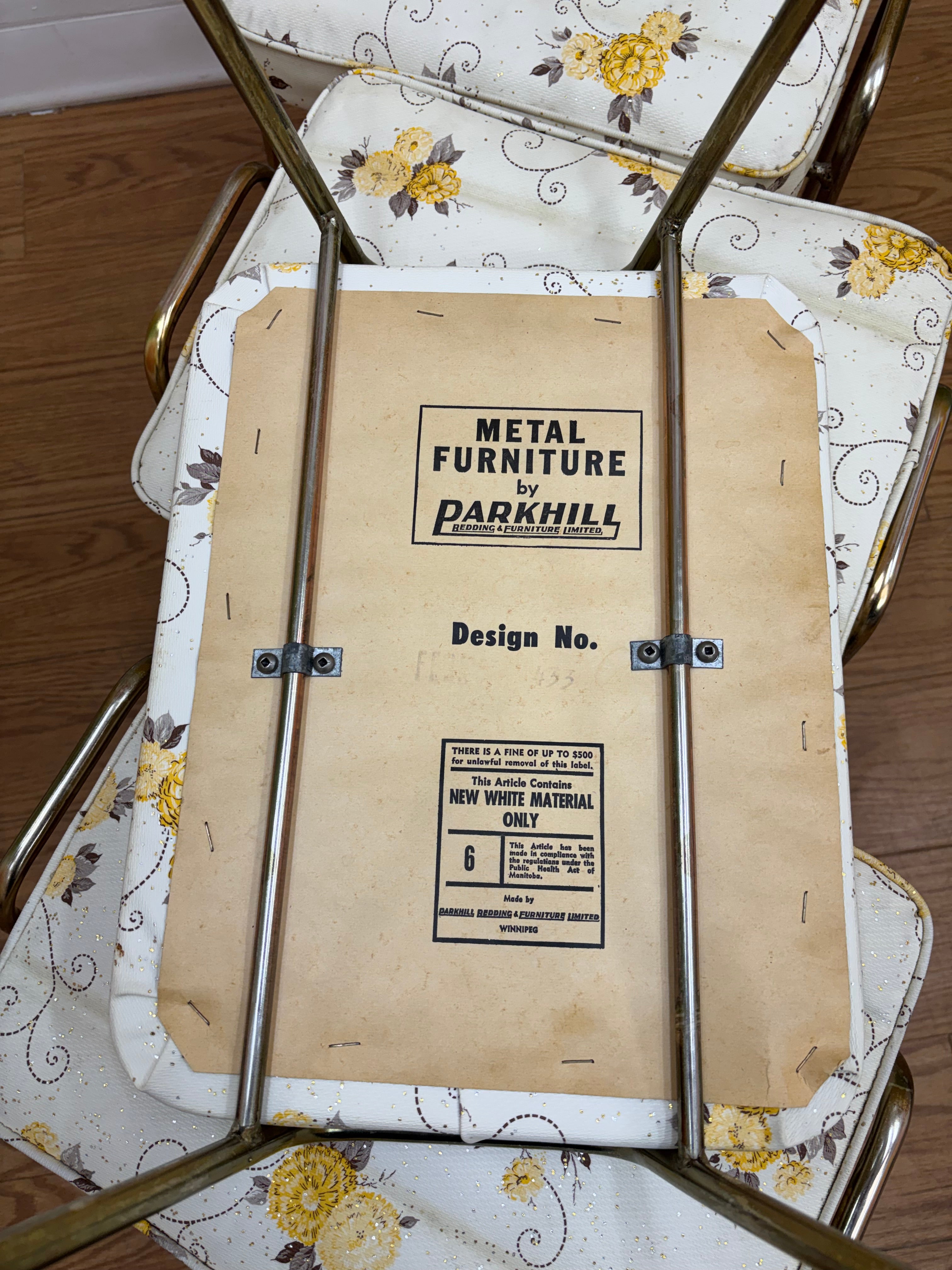 (4) Floral Stacking Stools