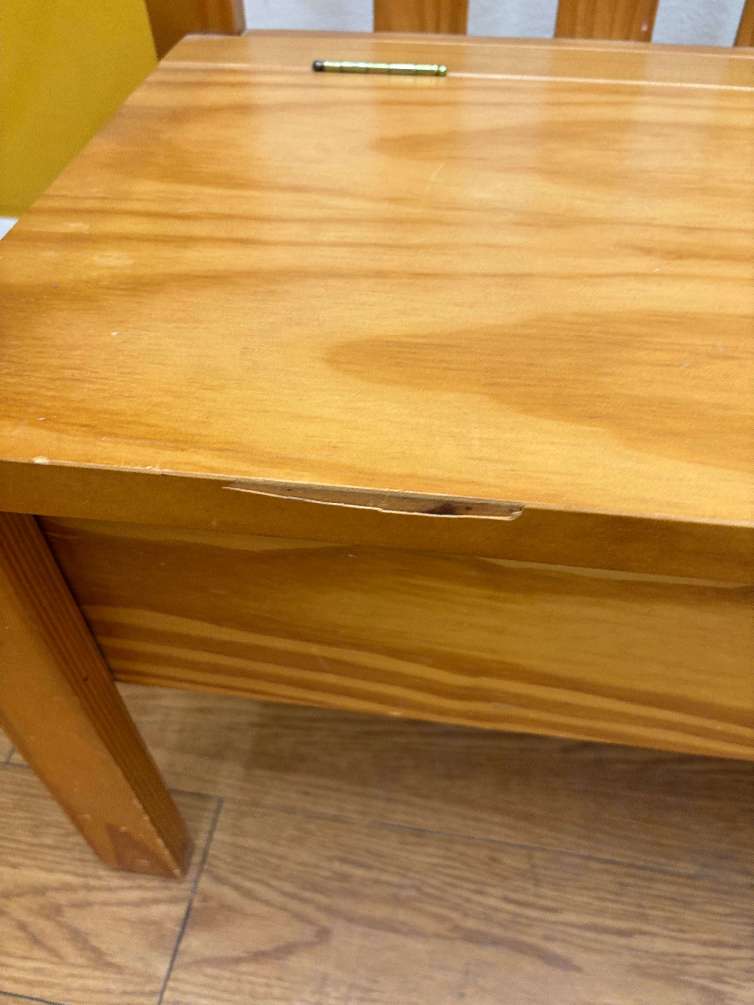 Wood Storage Bench