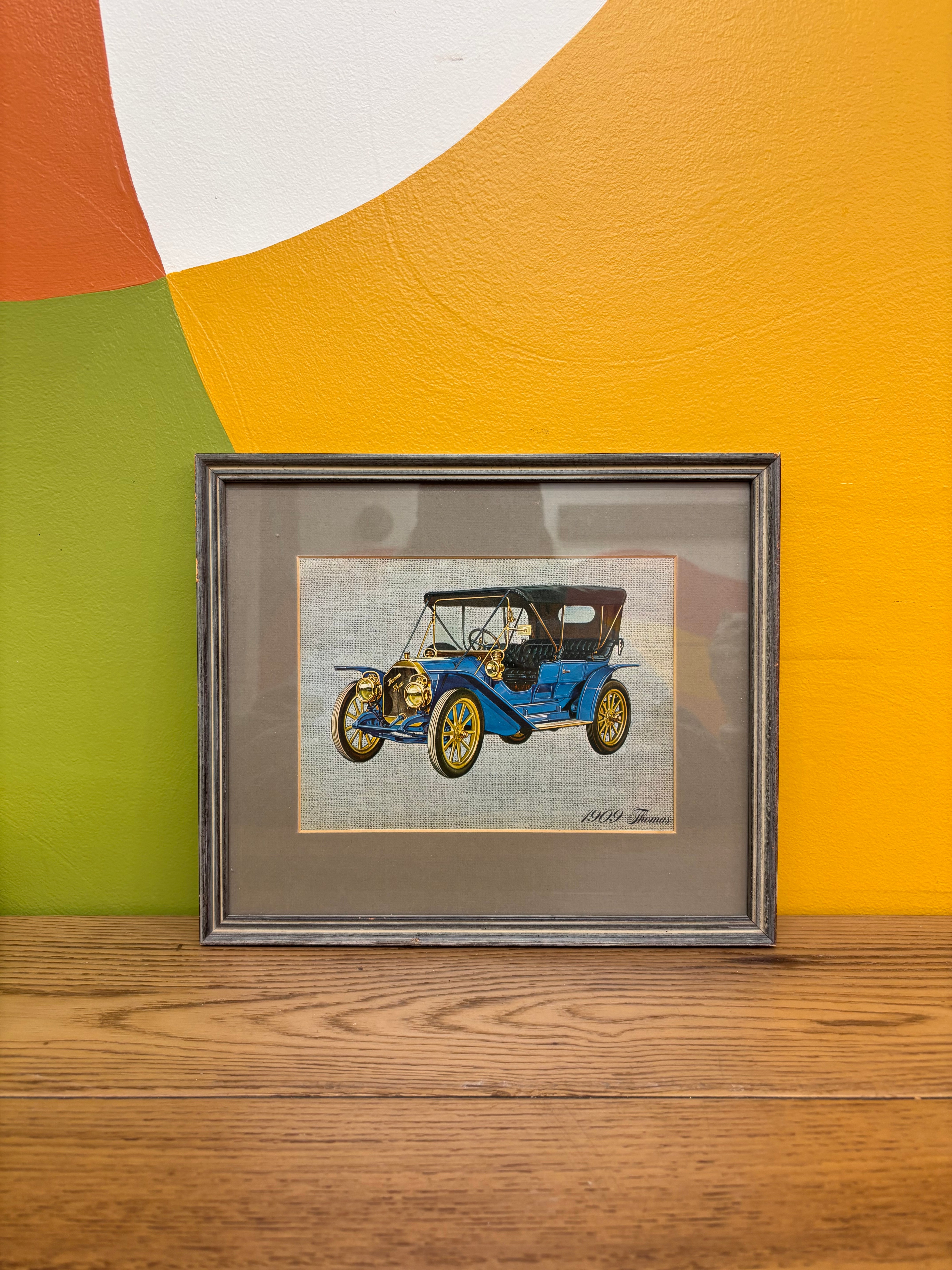 Set of 4 Framed Car Photos