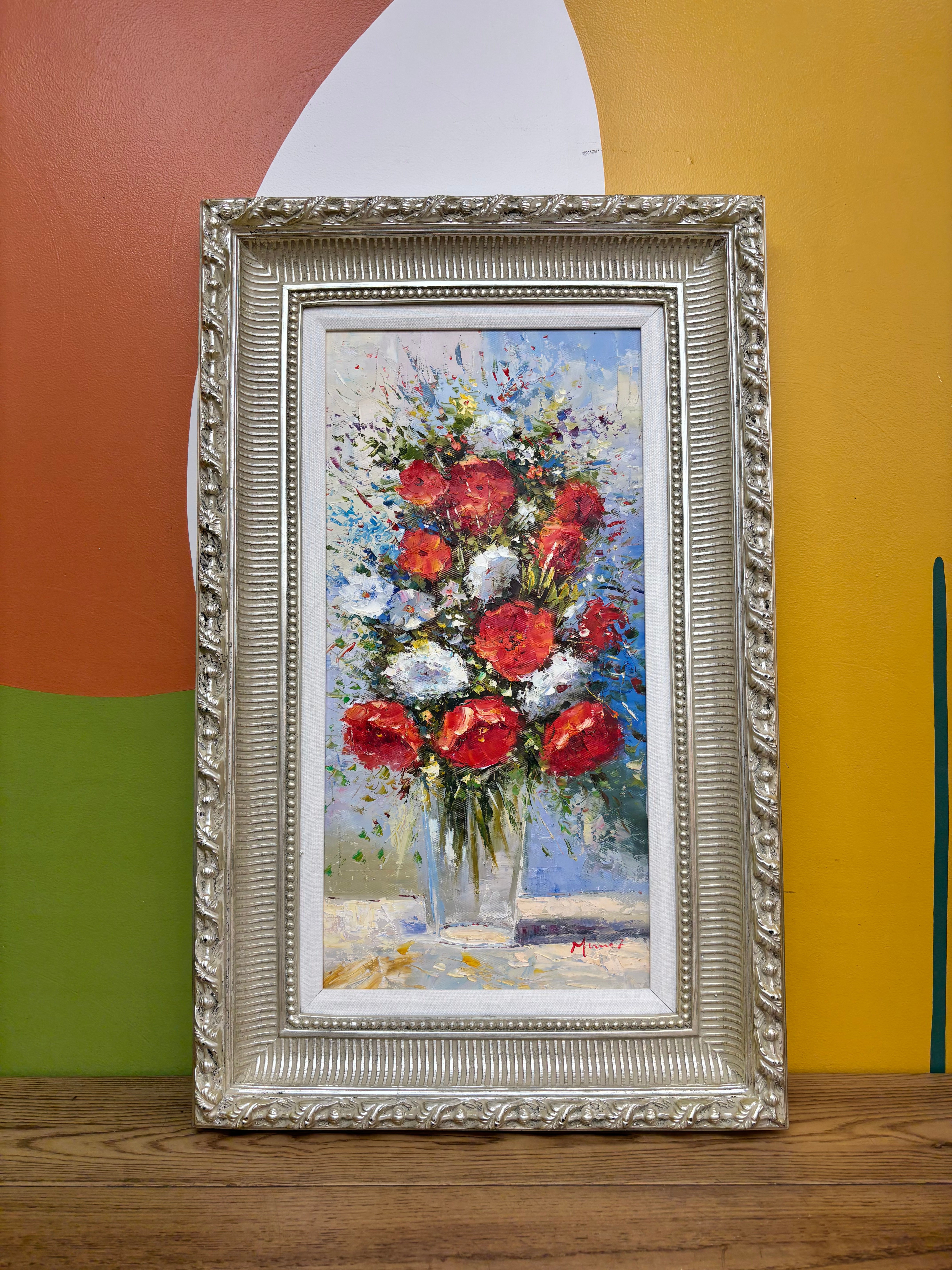 Framed Floral Painting