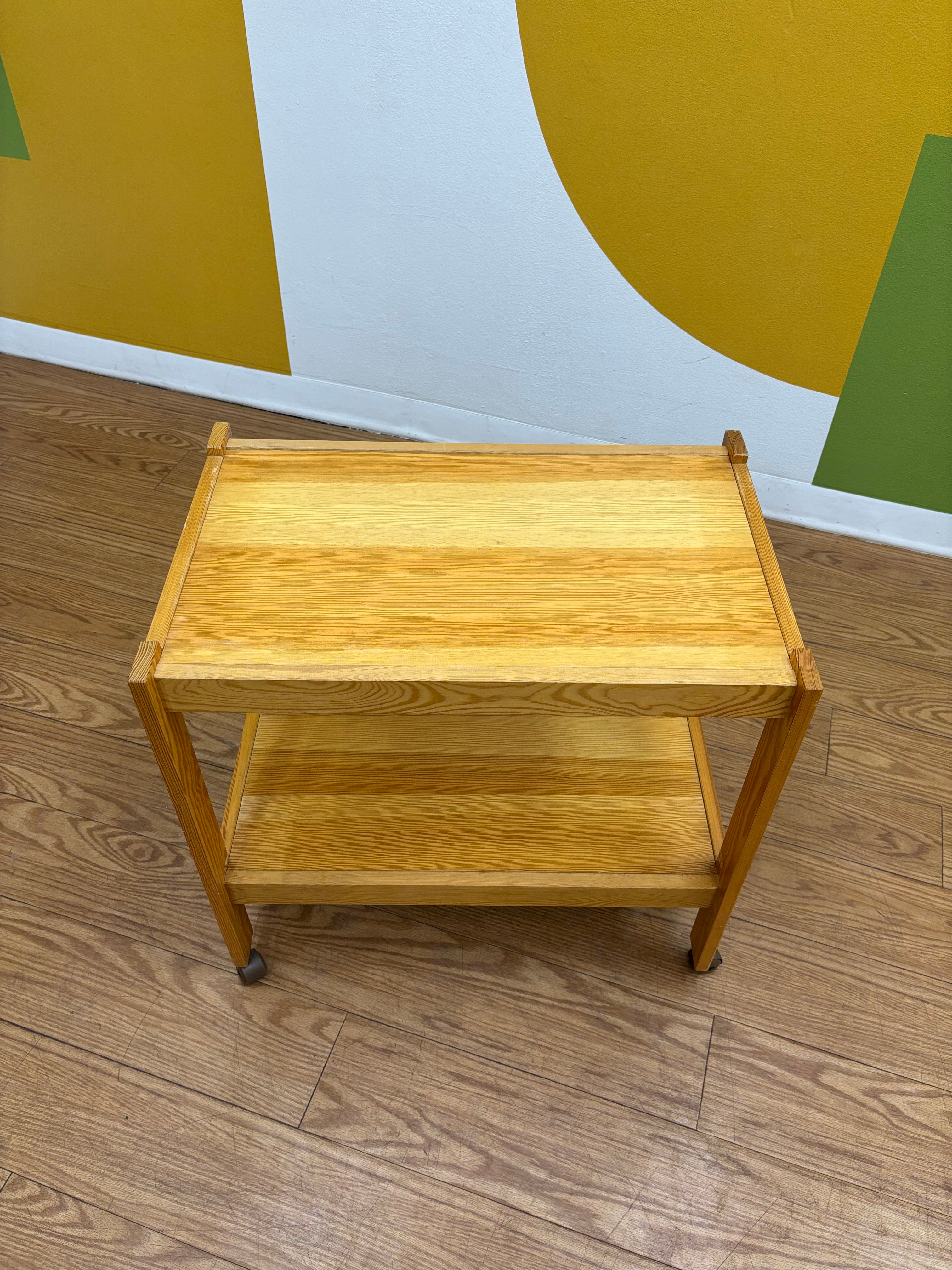 Wood Bar Cart