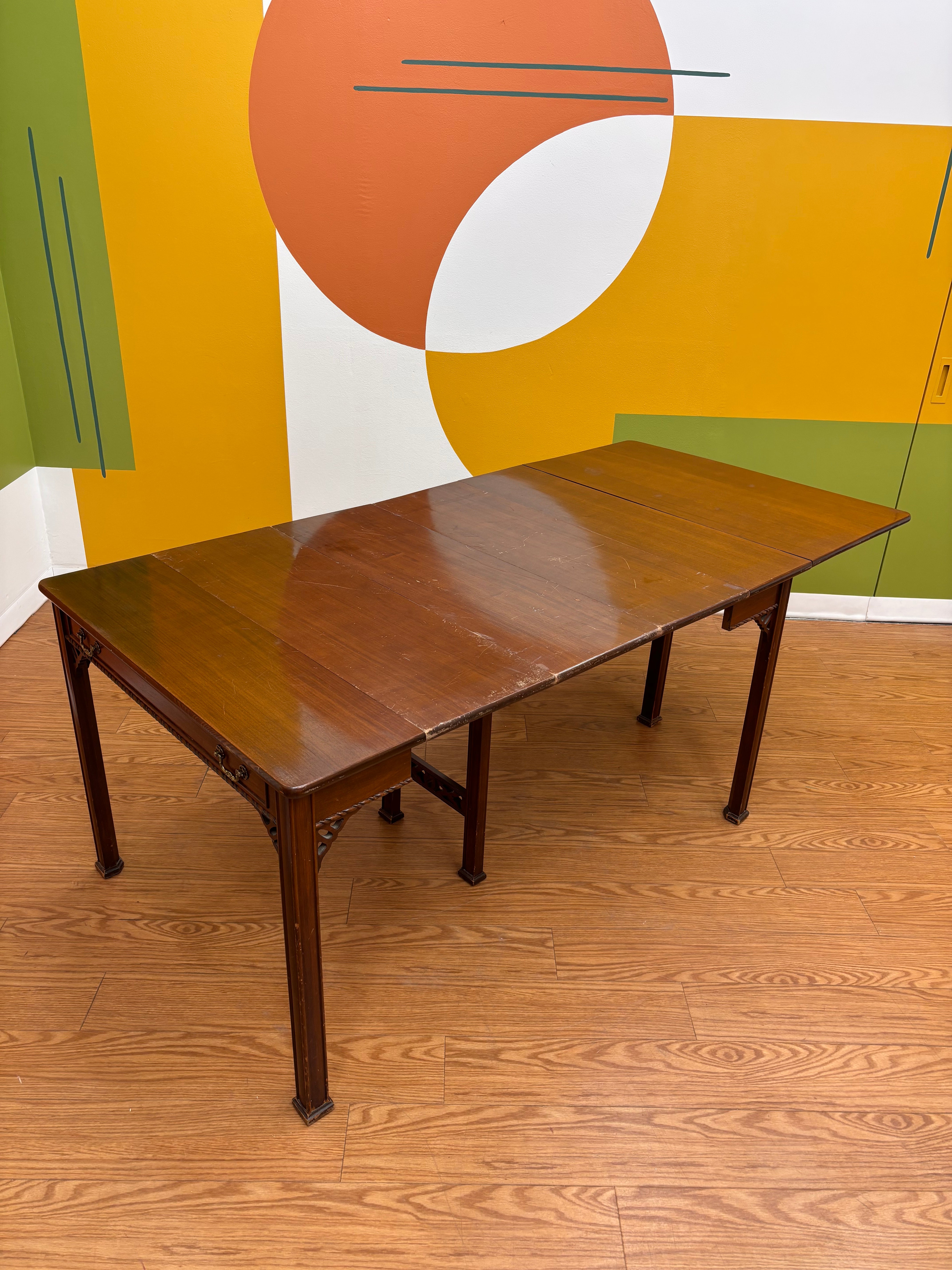 Wood Drop Leaf Dining Table