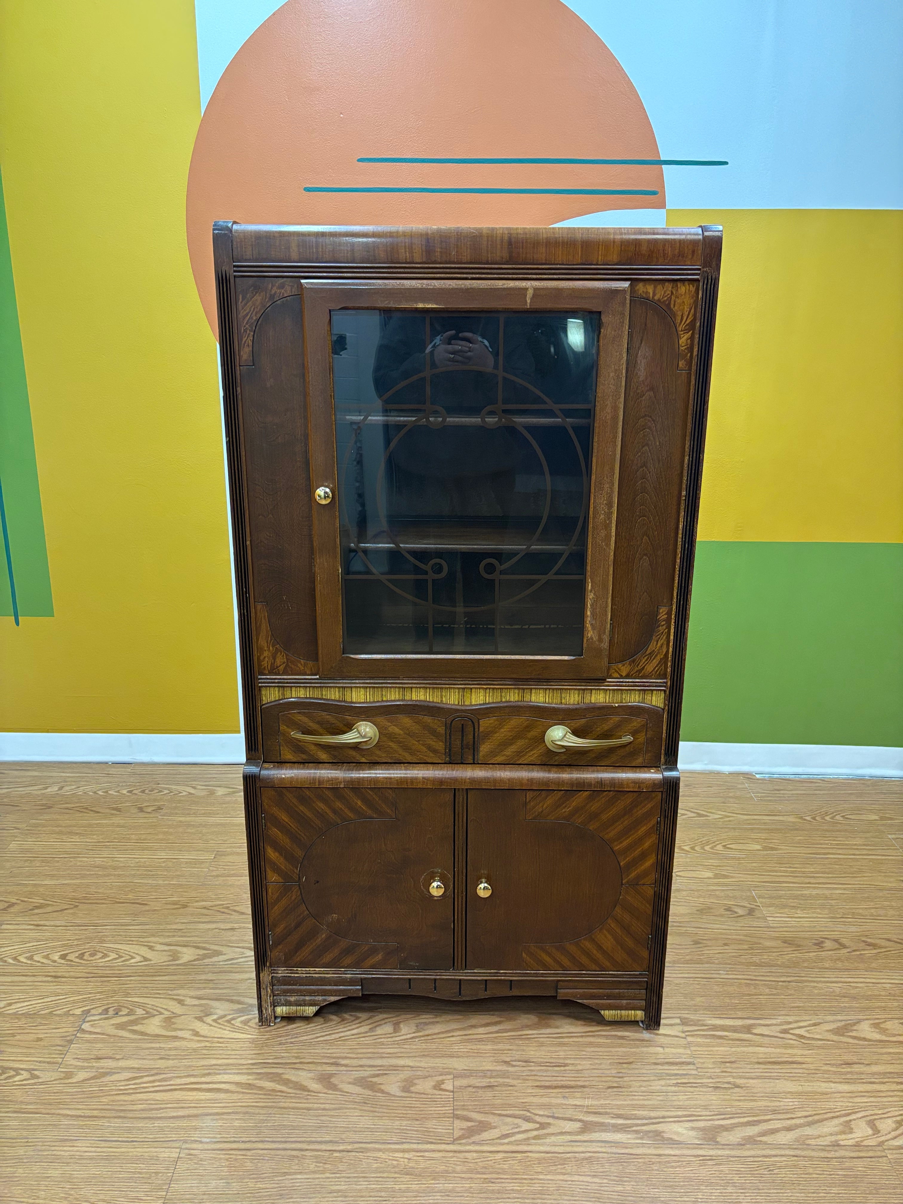 Wood Display Cabinet