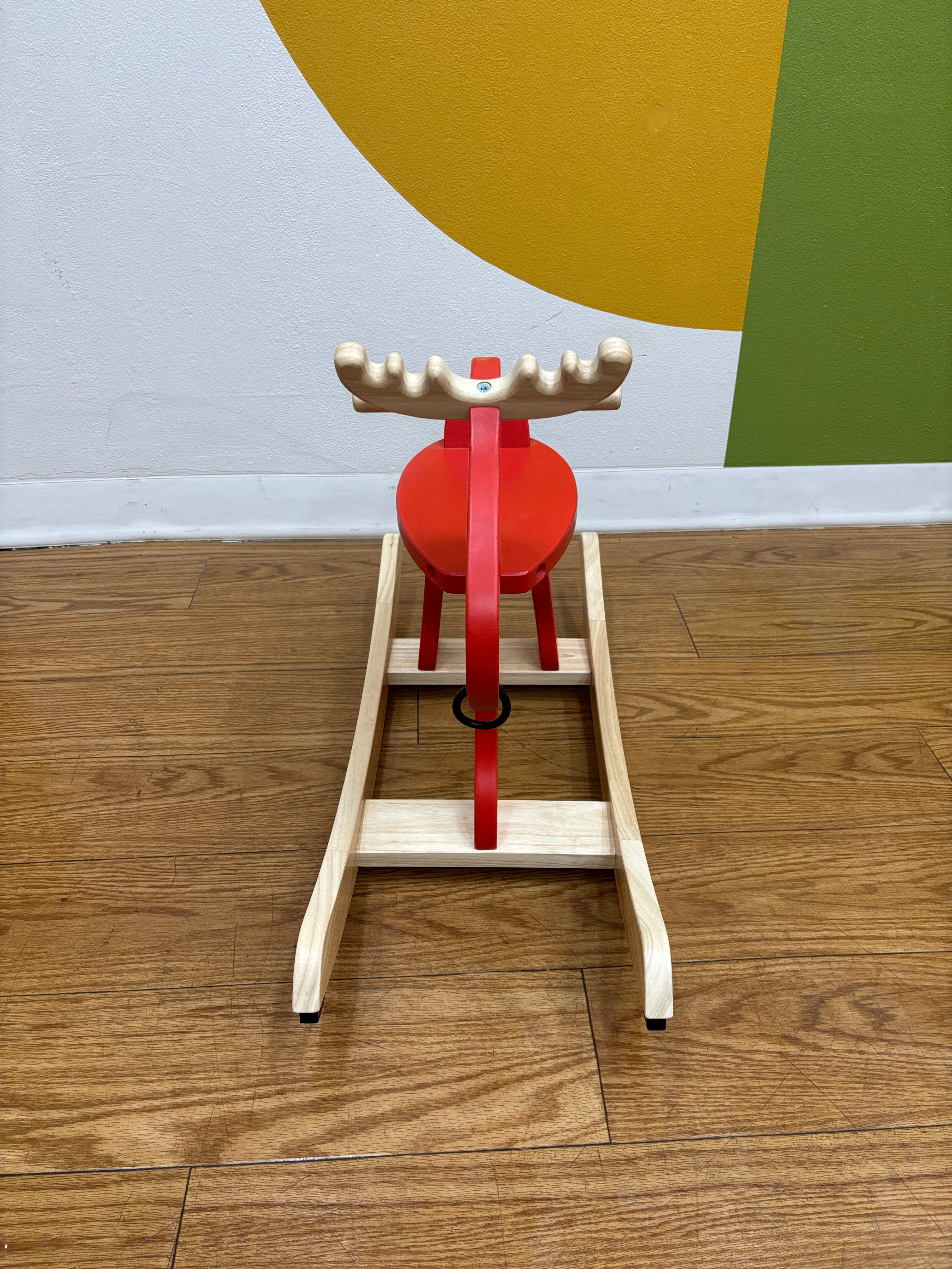 Small Red Rocking Moose