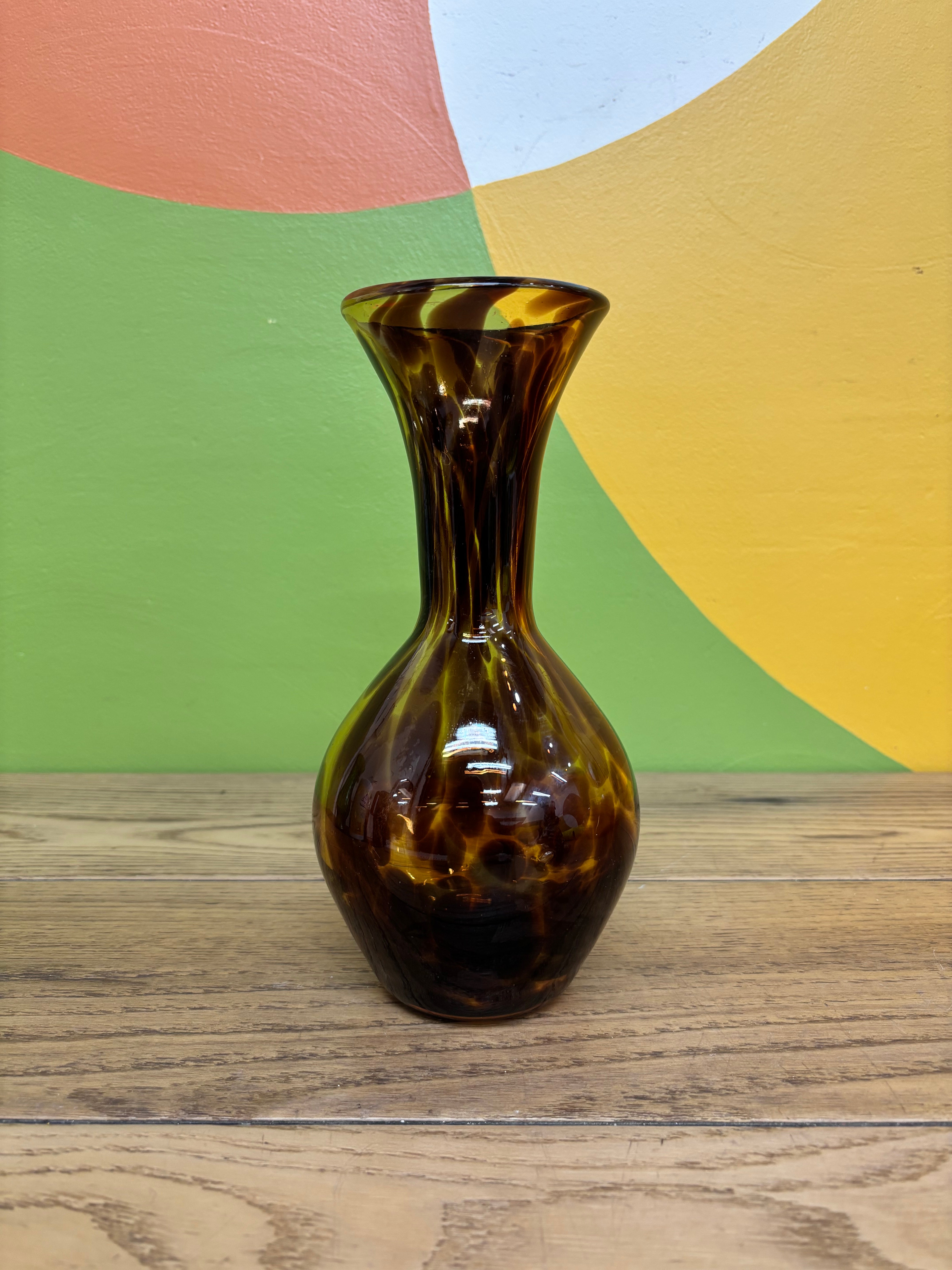 Brown Glass Vase