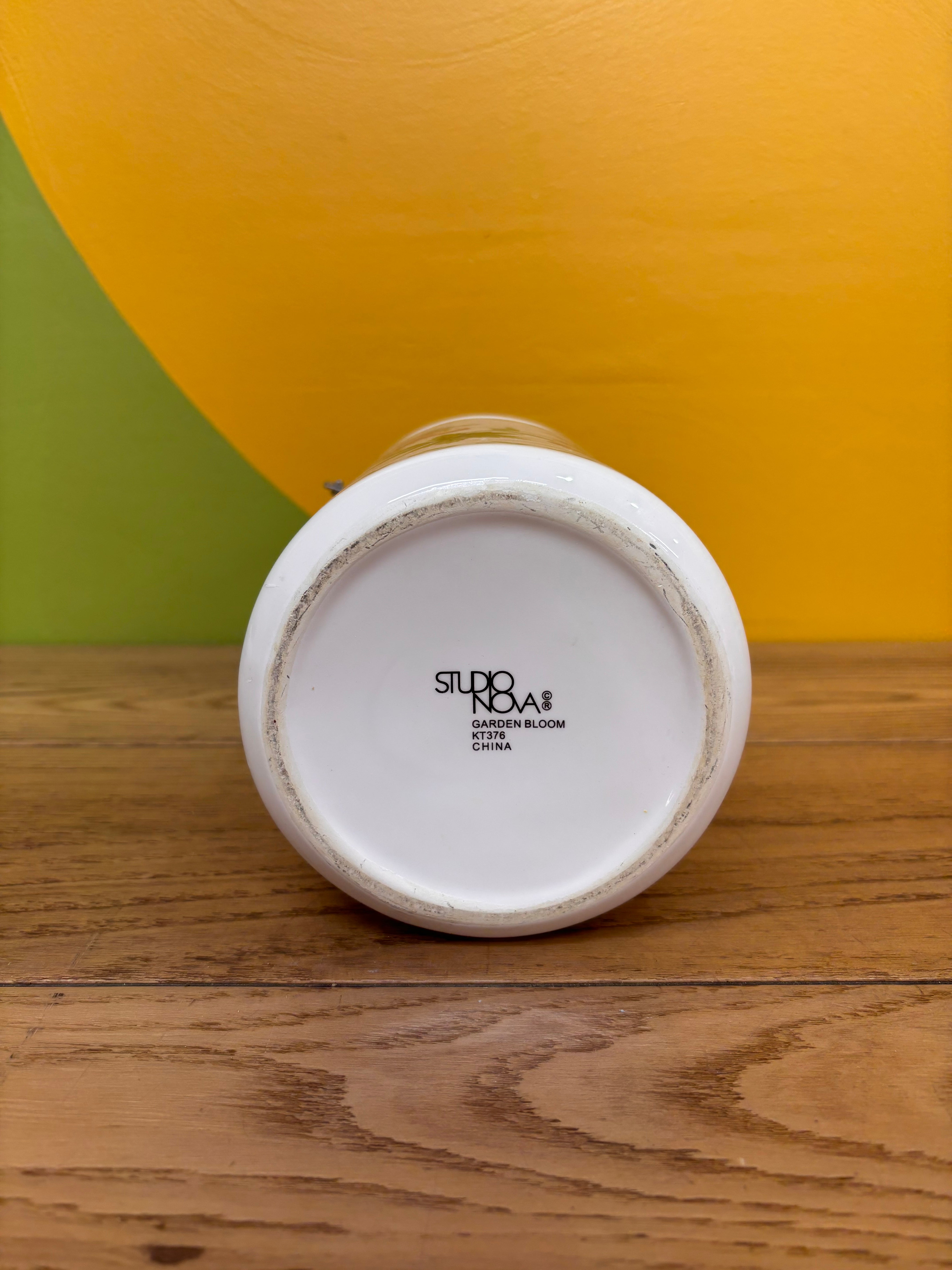 Tall Floral Canister