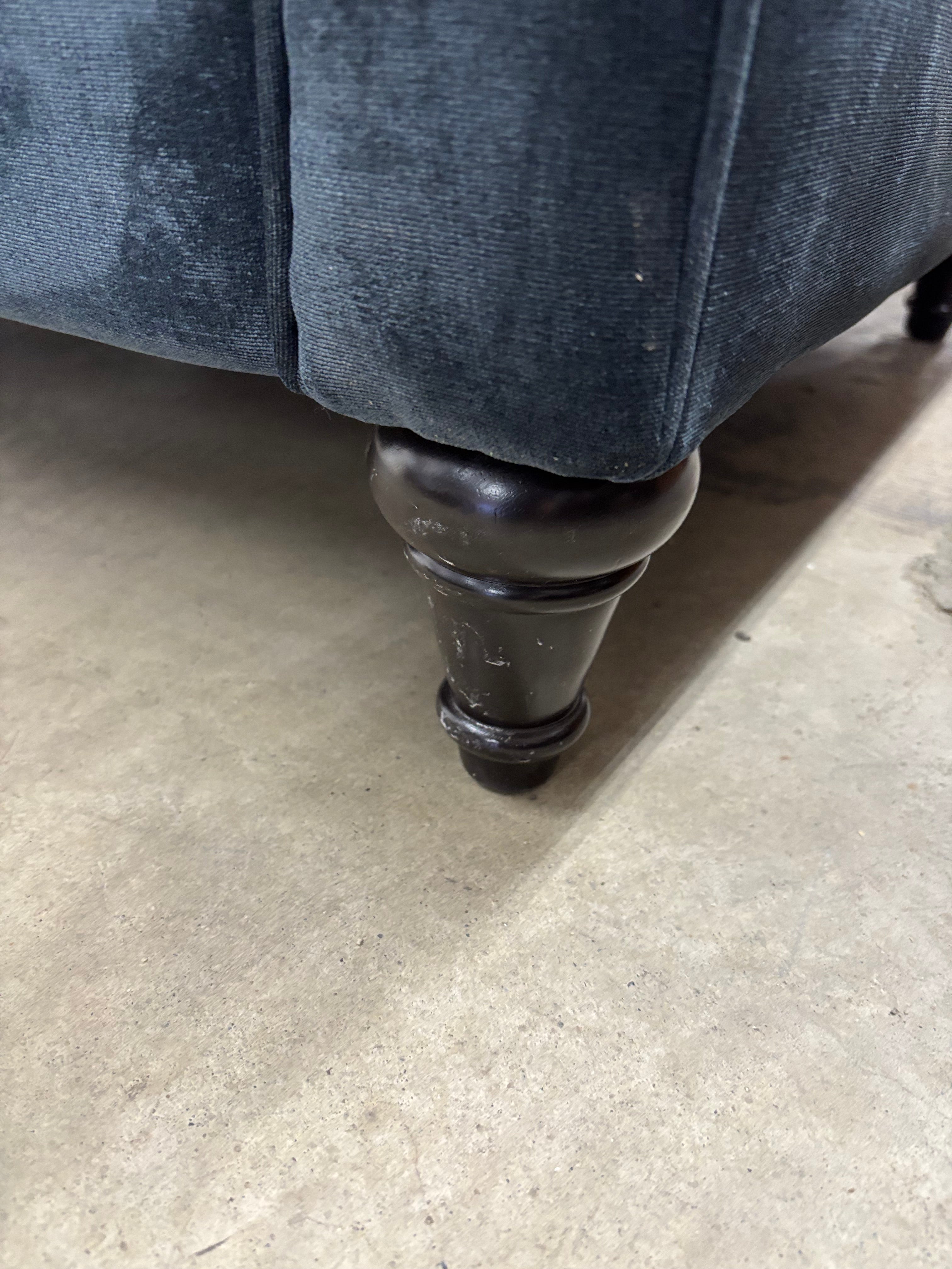 Blue Tufted Sofa (2 available)