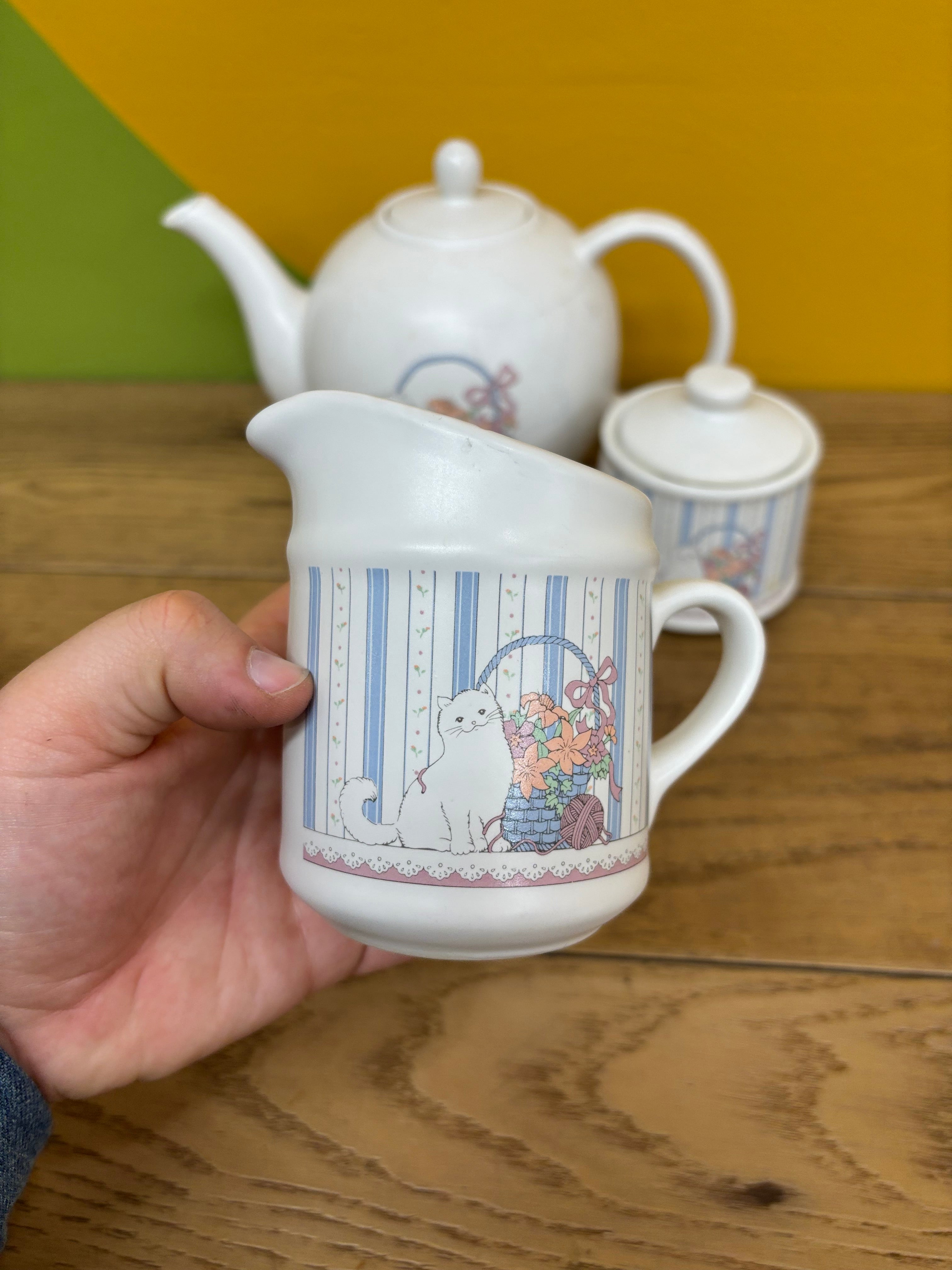 Cat Ceramic Tea Set