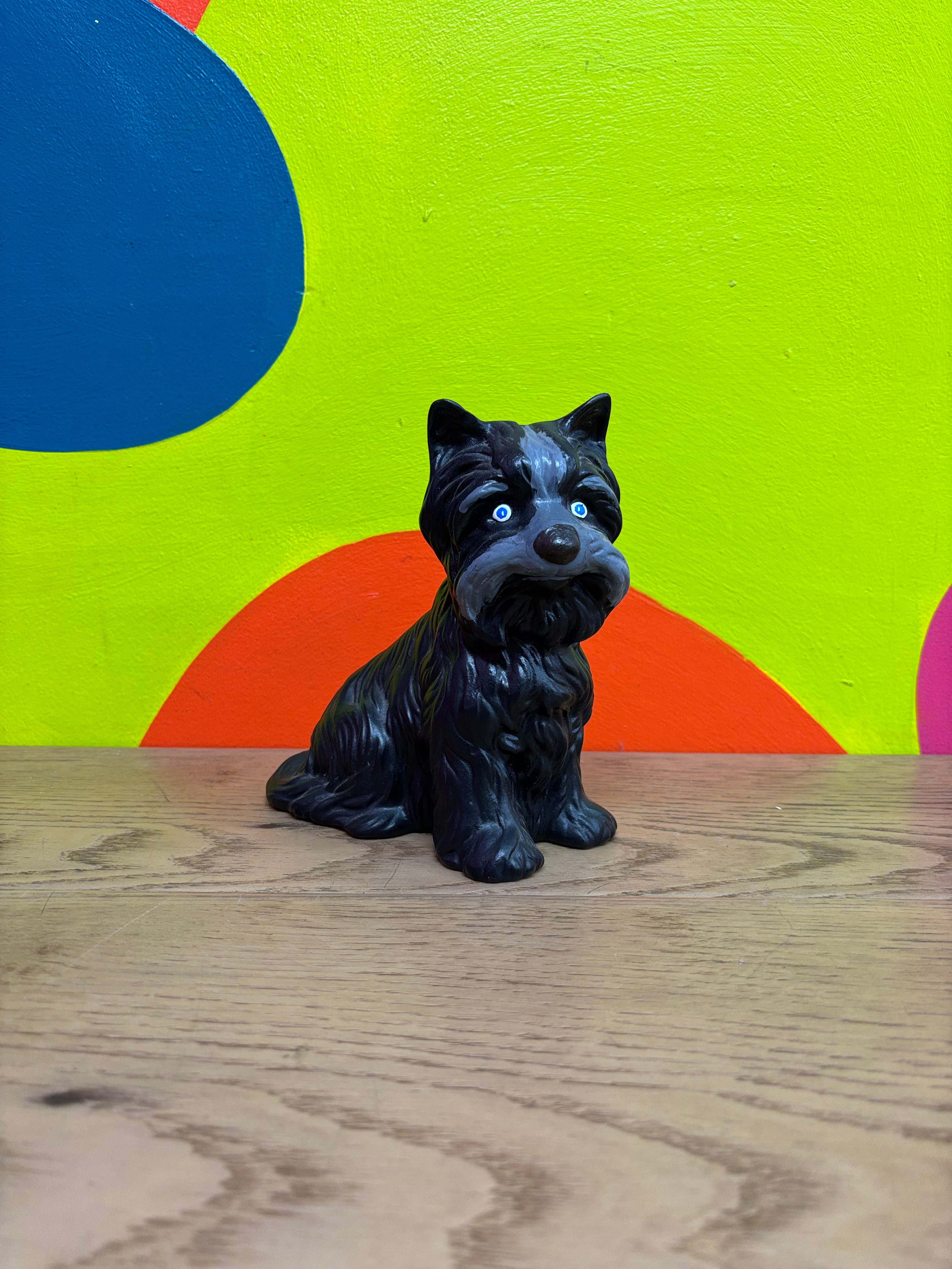 Black Dog Figurine