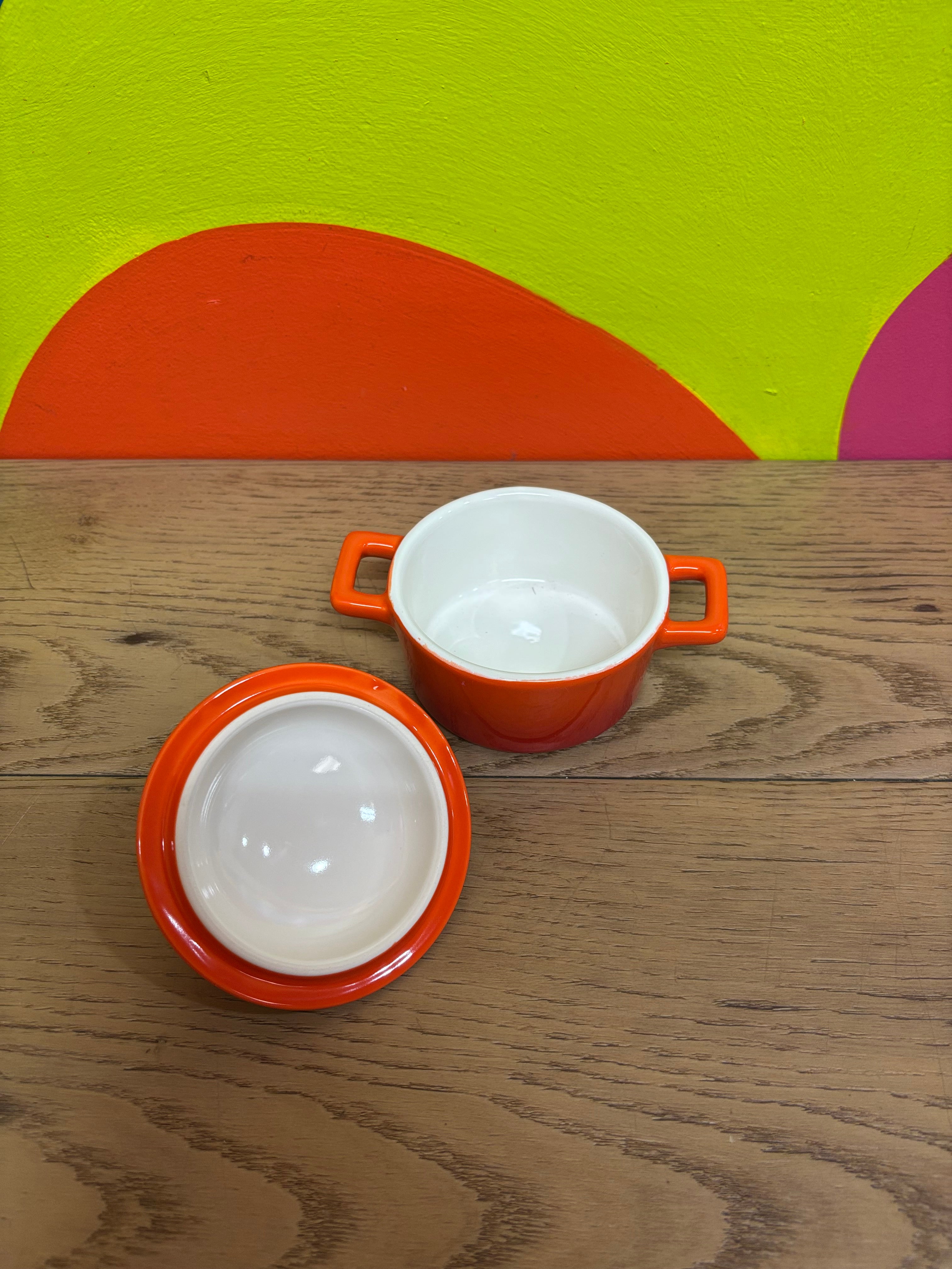 Lagostina Stoneware Mini Casserole Dish - Orange