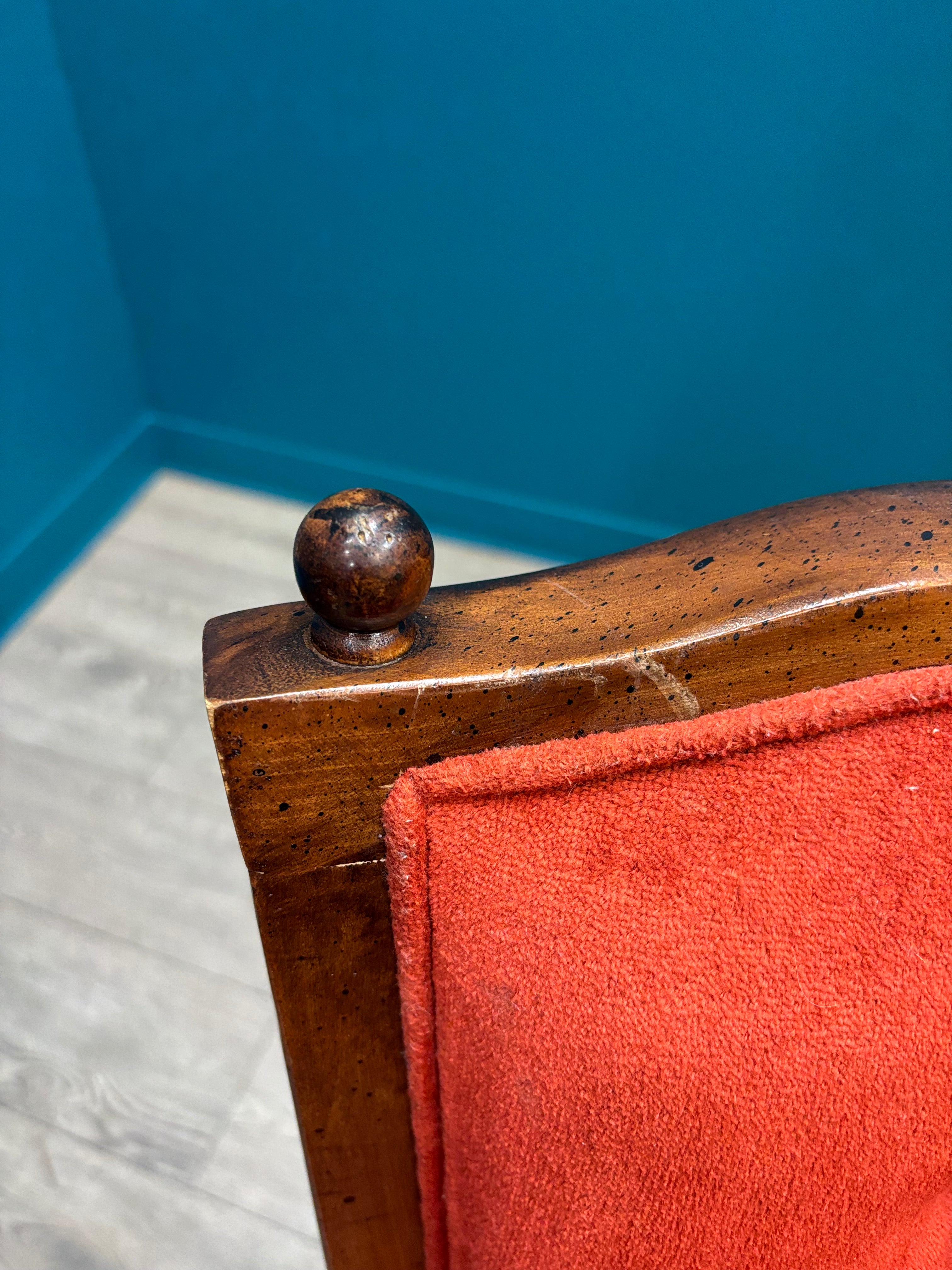 Red Tufted Armchair (4 available)