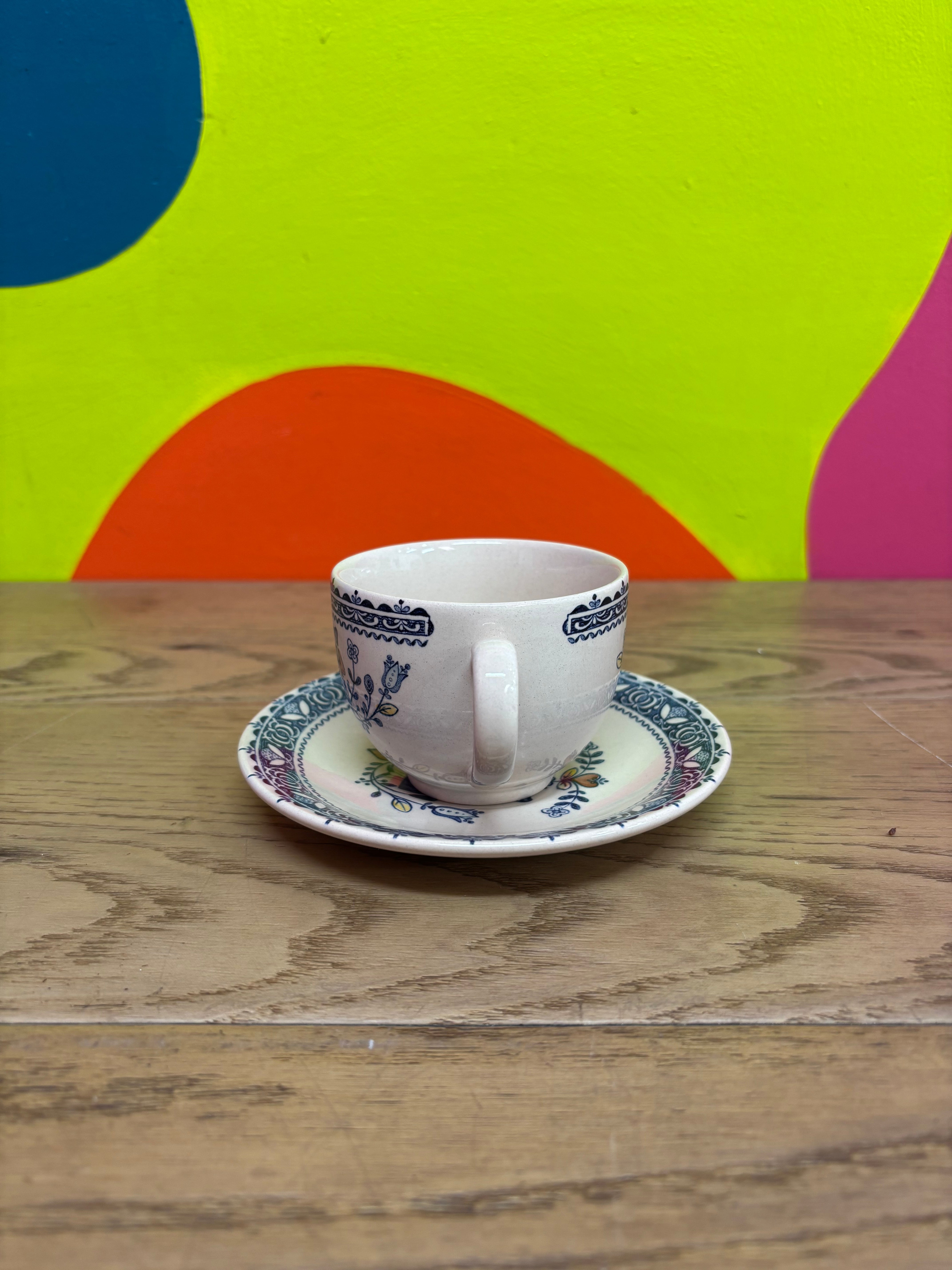 Tea Cup Saucer Set (4 available)