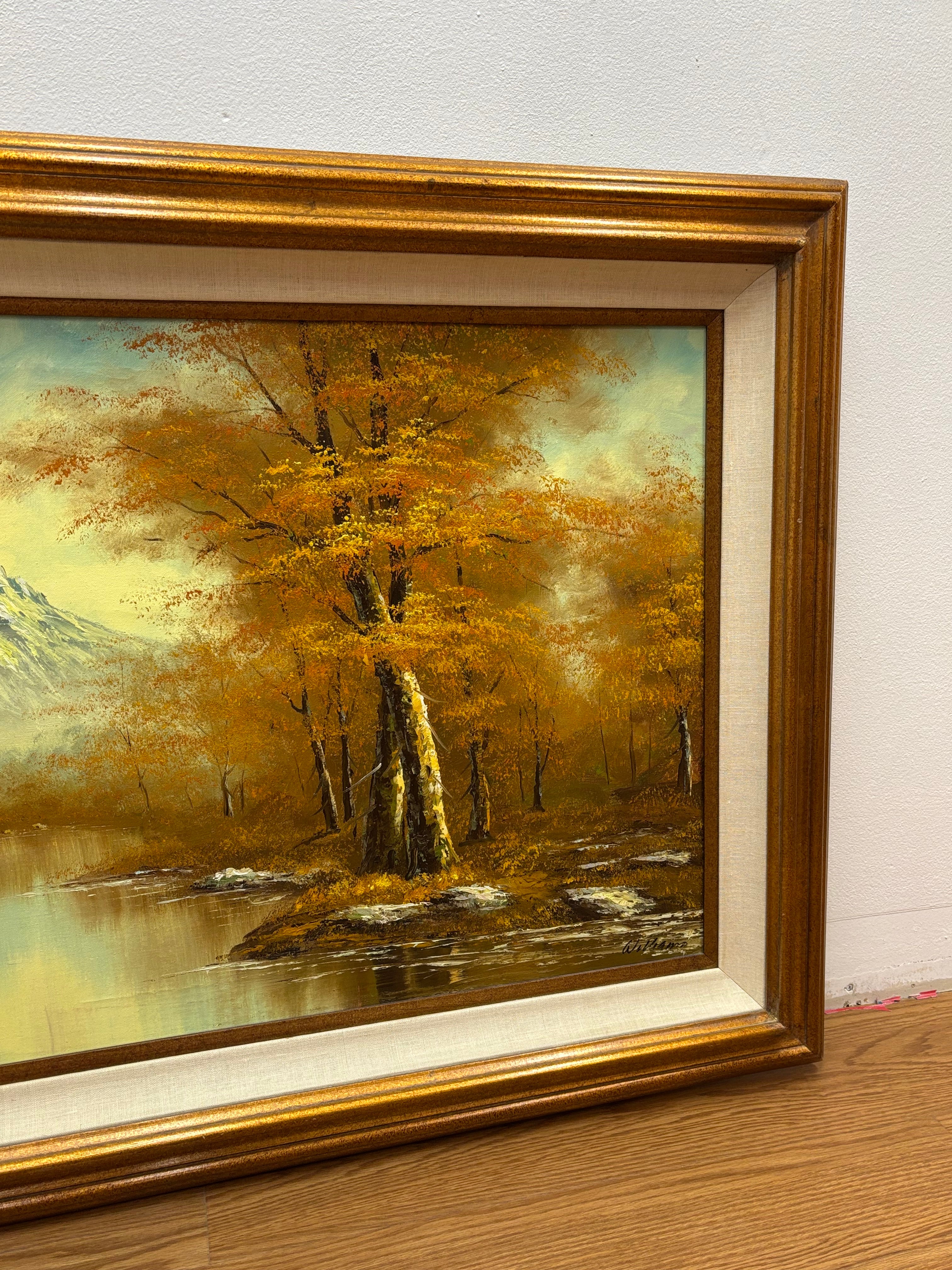 Gold Framed Fall Scene