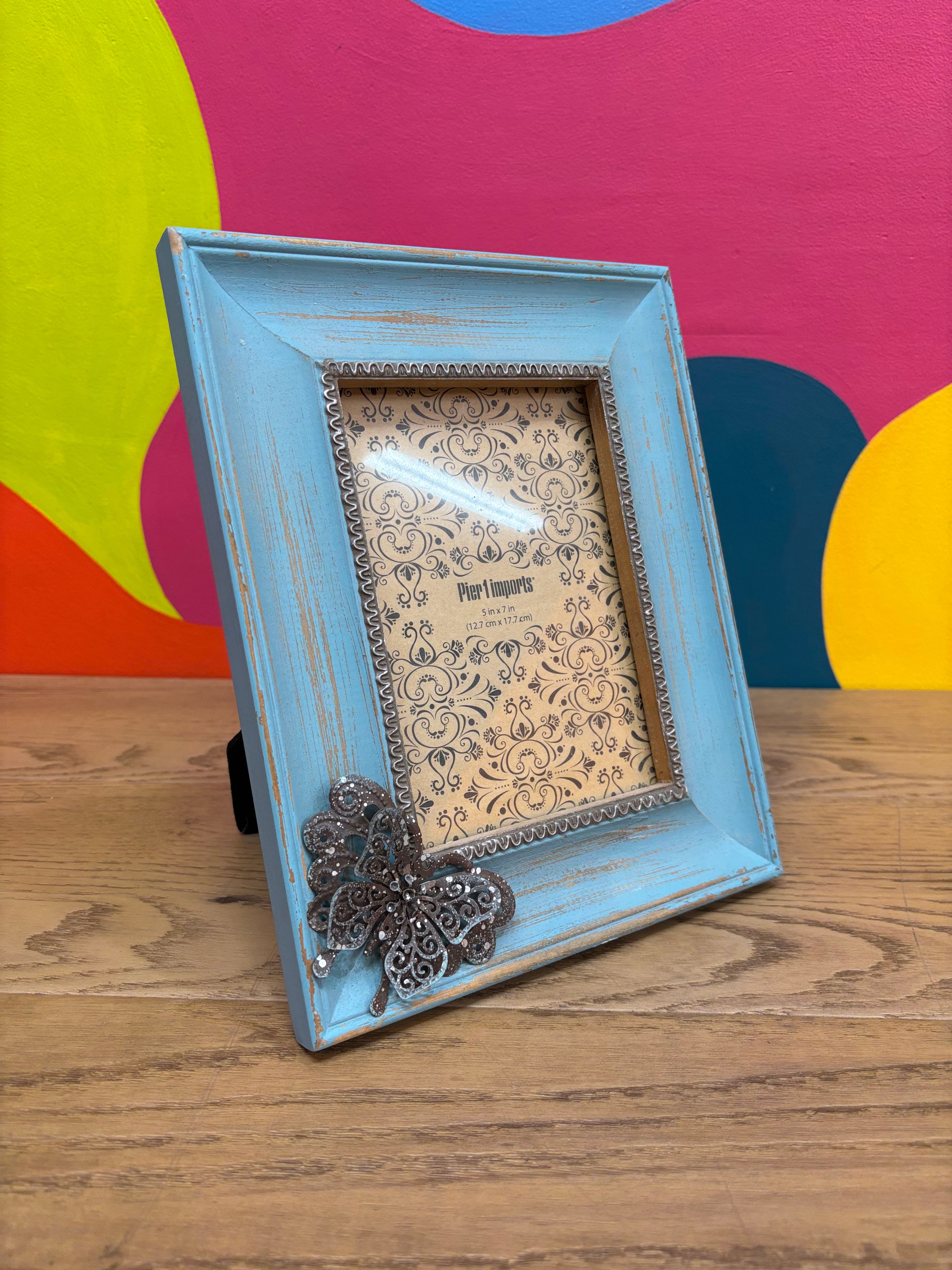 Wooden Blue Pier 1 Imports Frame