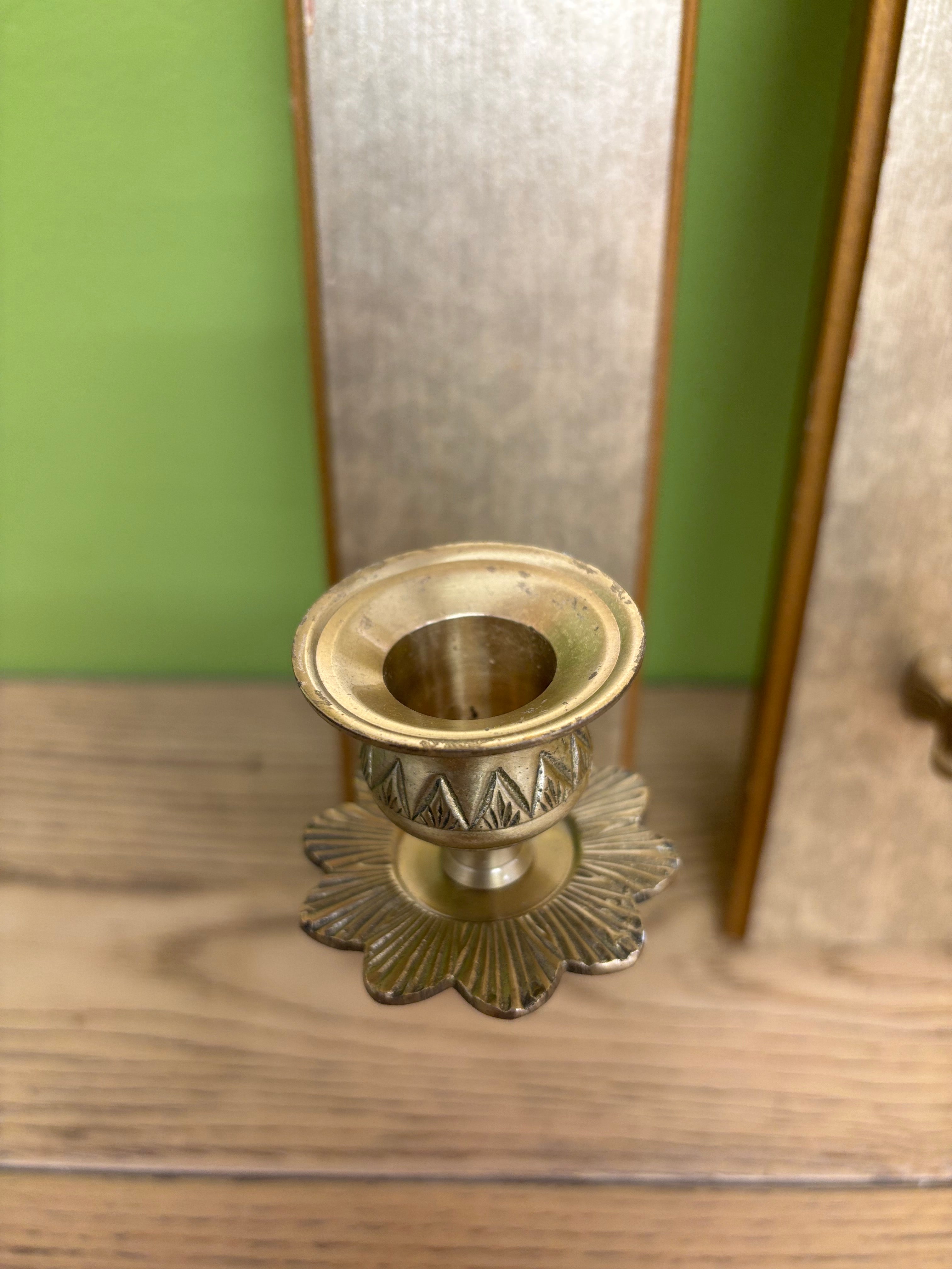 (2) Wall Scones with Candle Holders