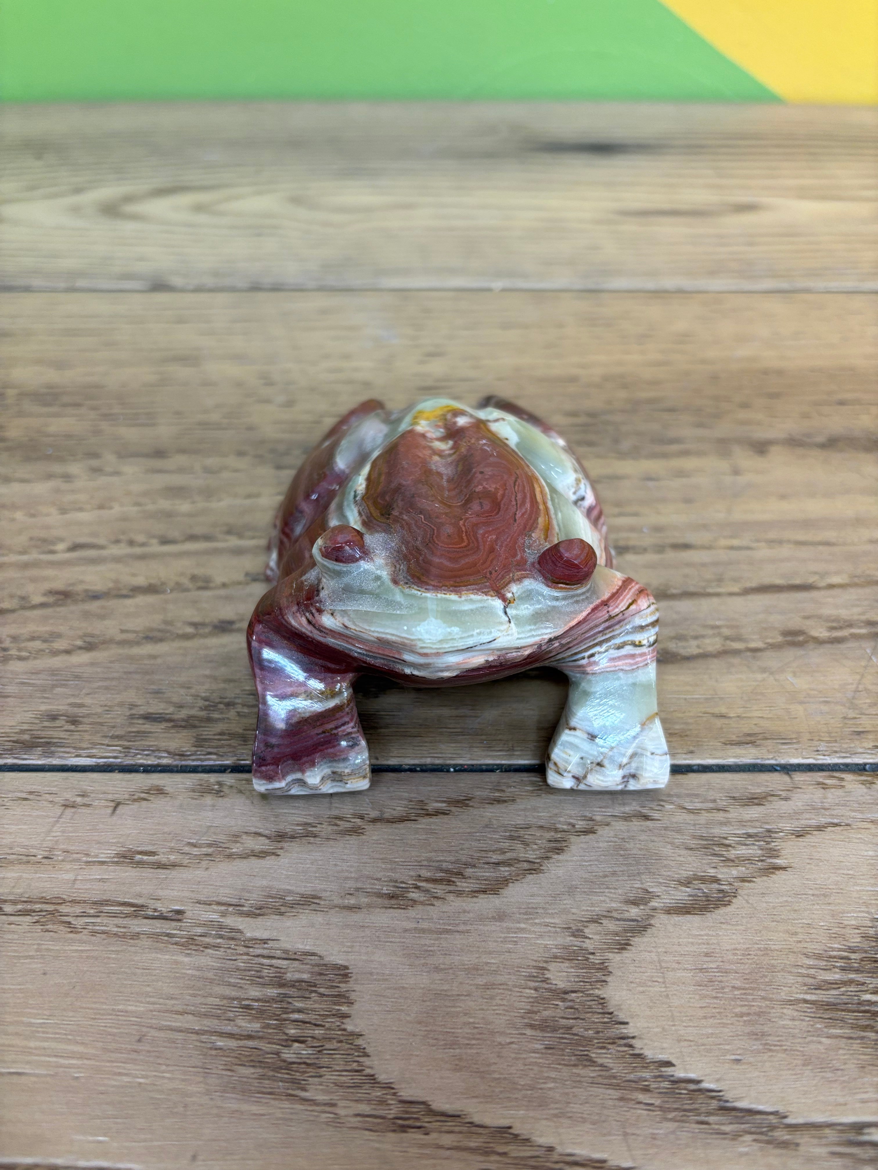 Stone Frog Figurine