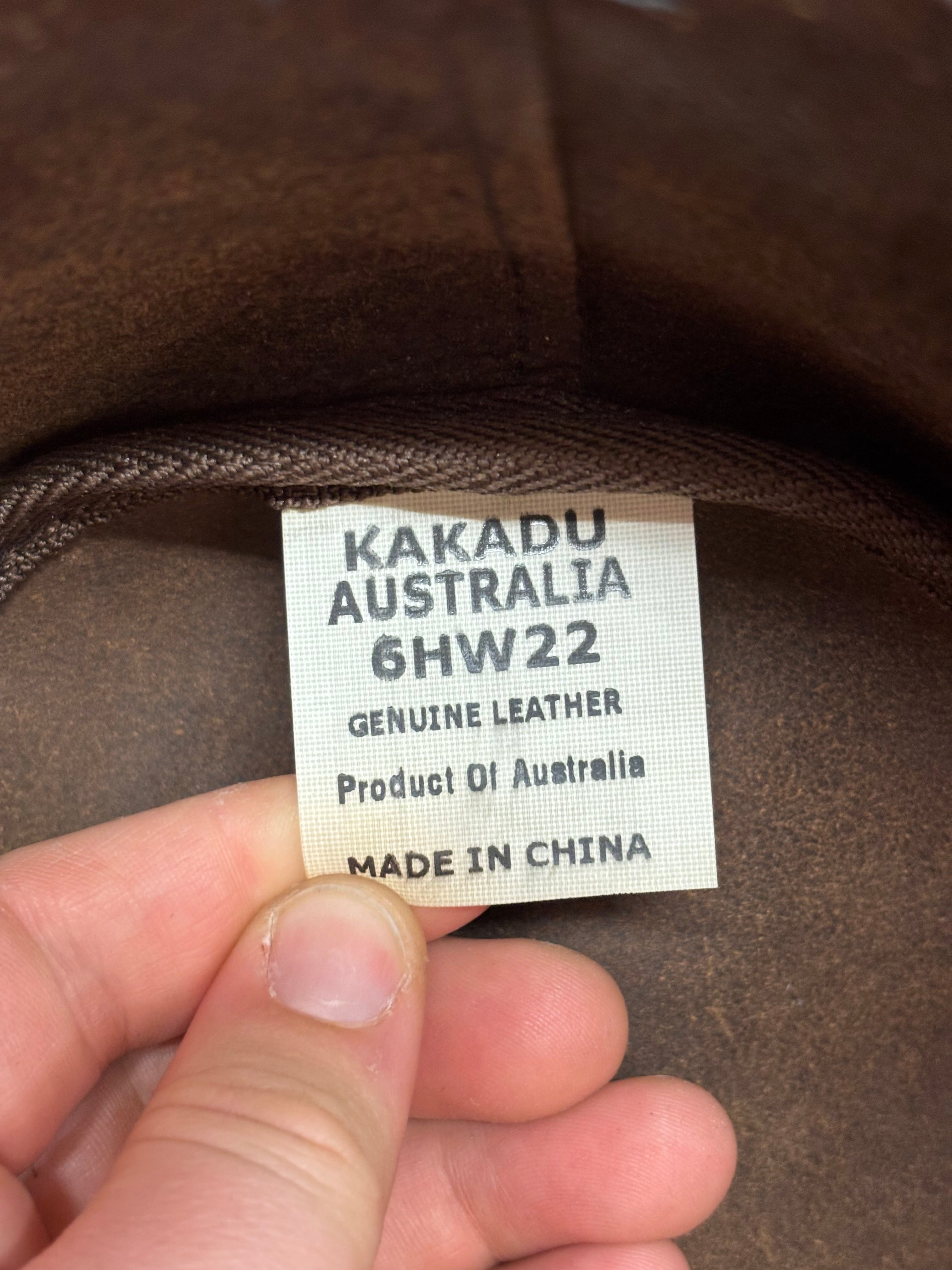 Kakadu Traders Leather Hat - Size M