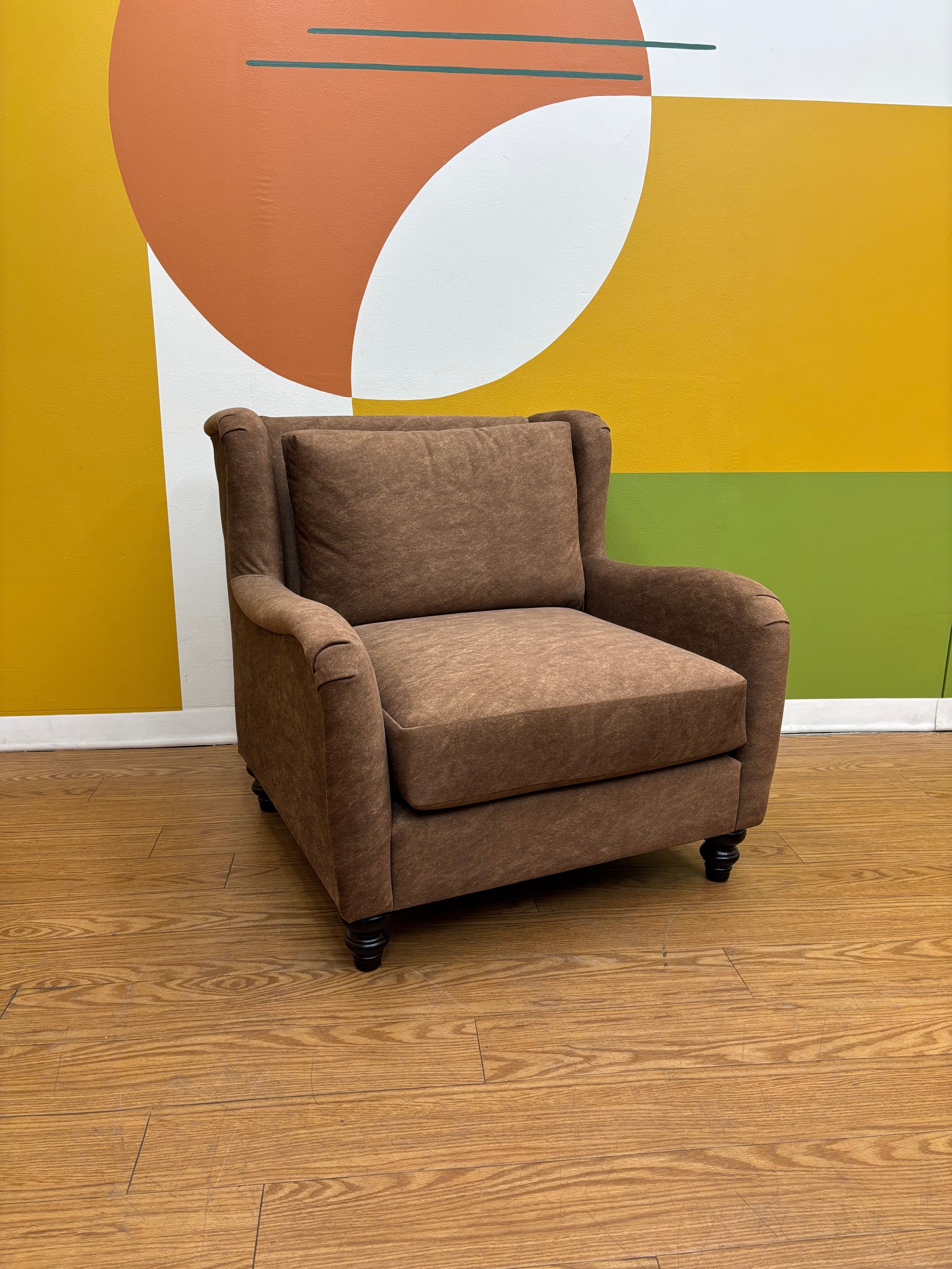 Brown Oversized Armchair