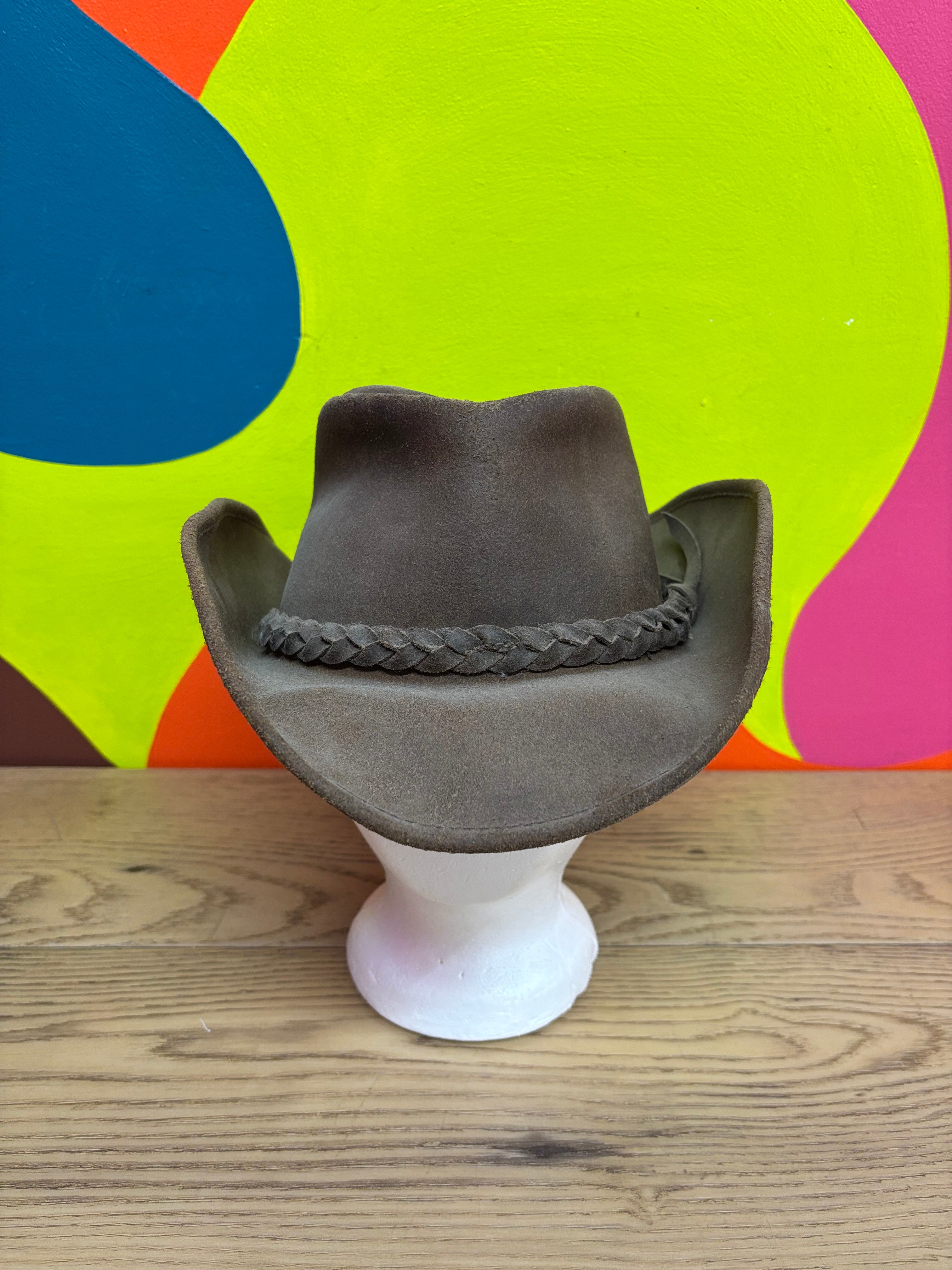 Kakadu Traders Leather Hat - Size M