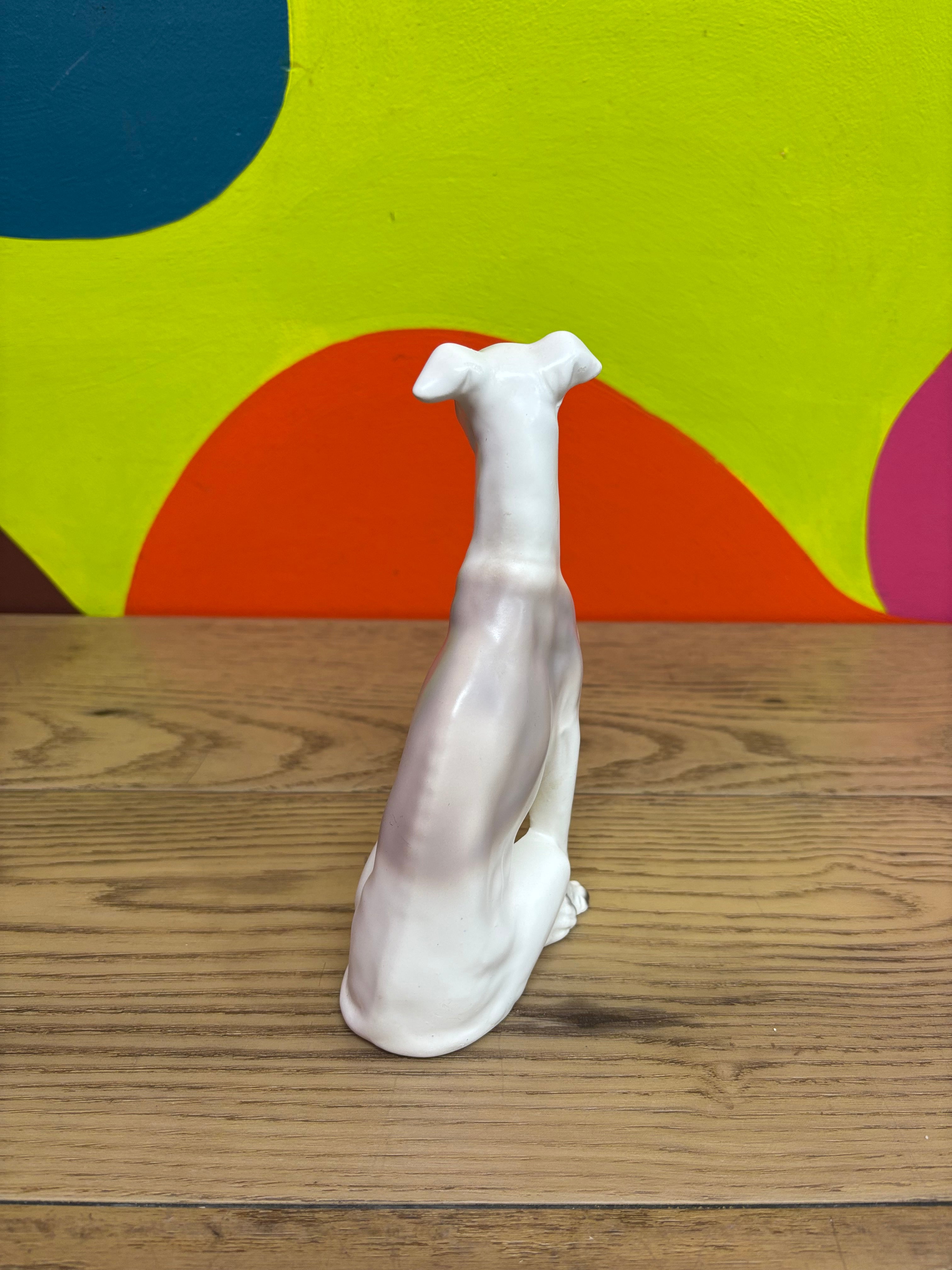 Porcelain Greyhound Figurine