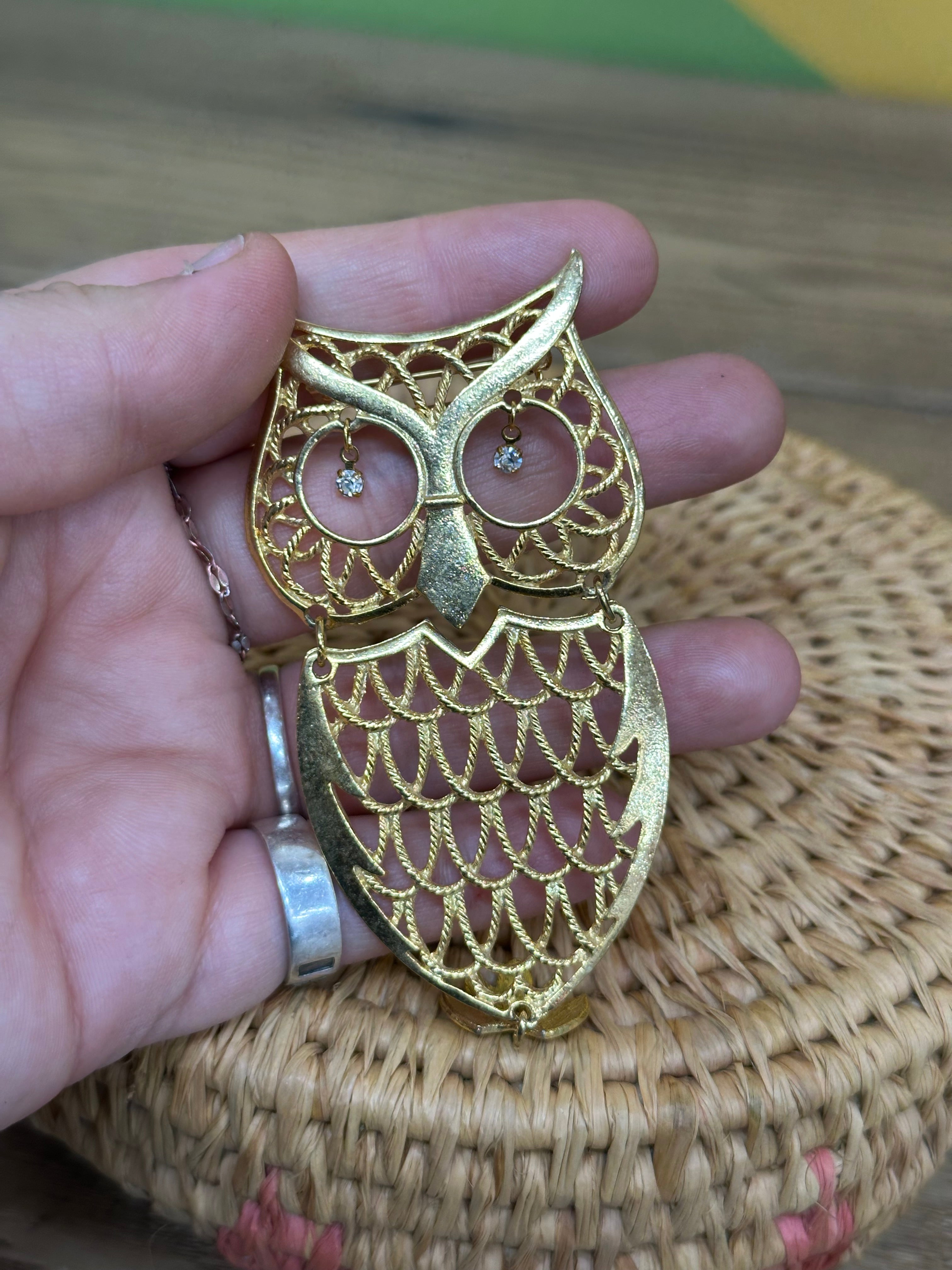 Bundle of Gold Tone Brooches