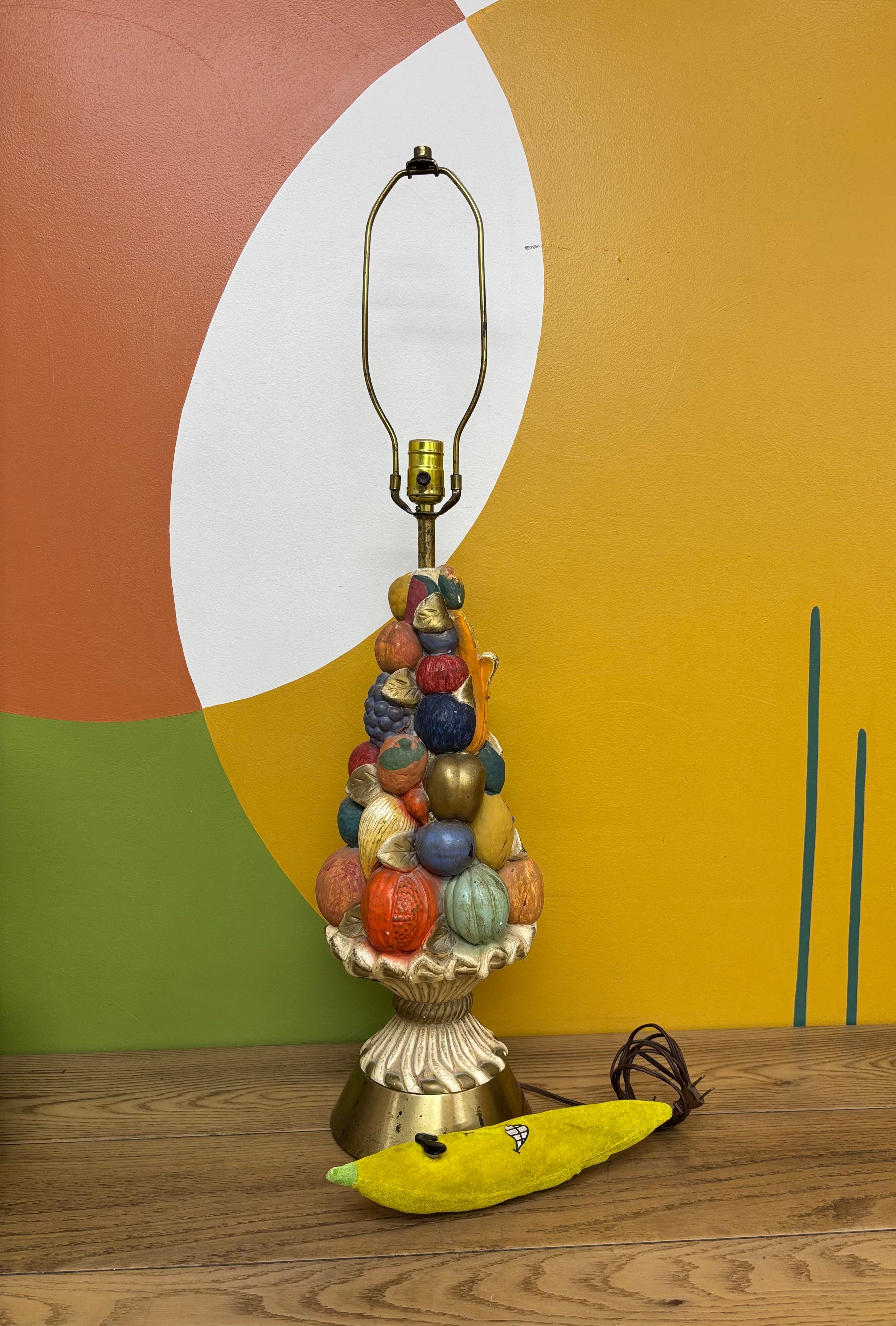 Ceramic Fruit Table Lamp