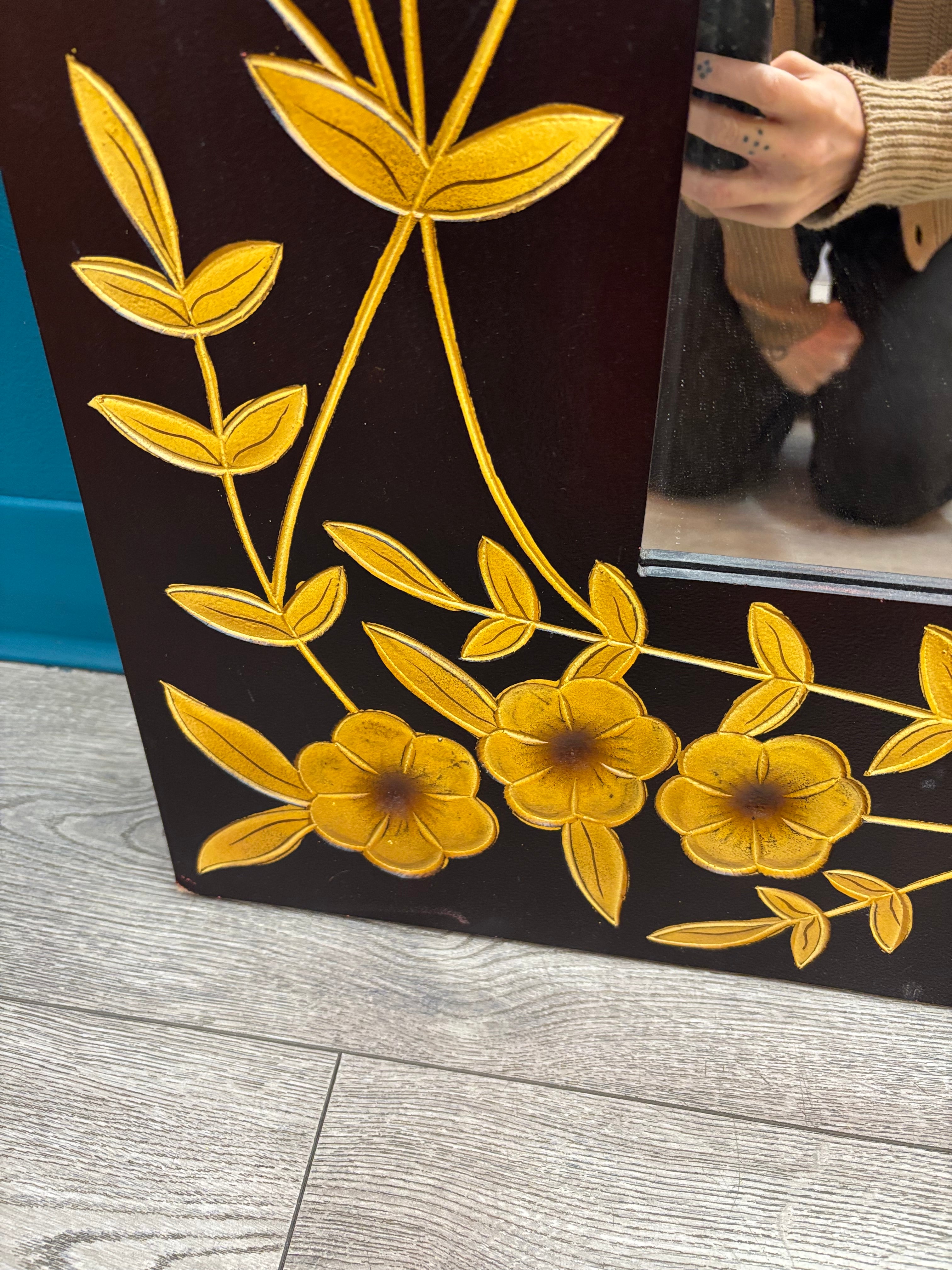 Flower Framed Mirror