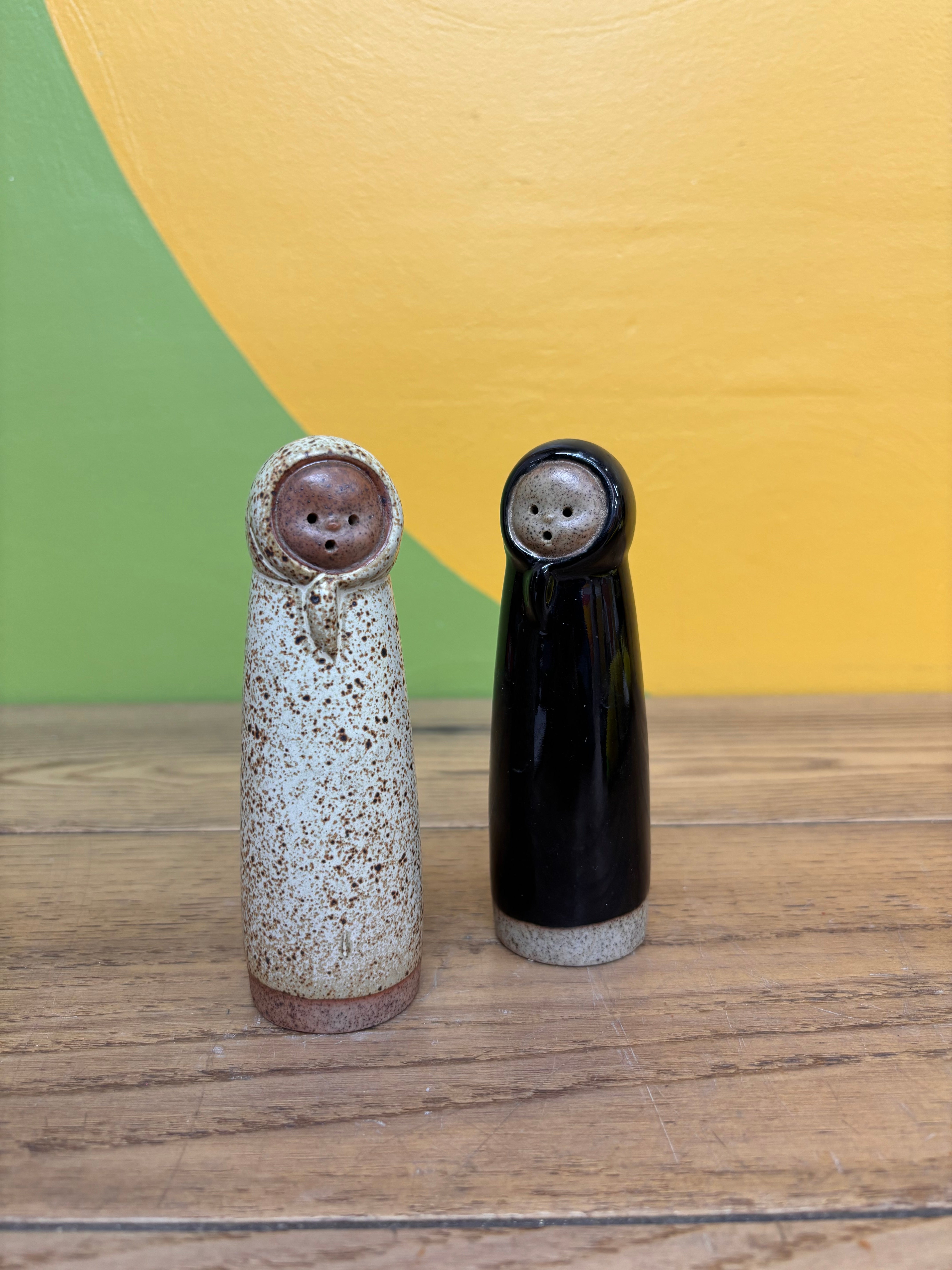 Stoneware Salt and Pepper Shakers