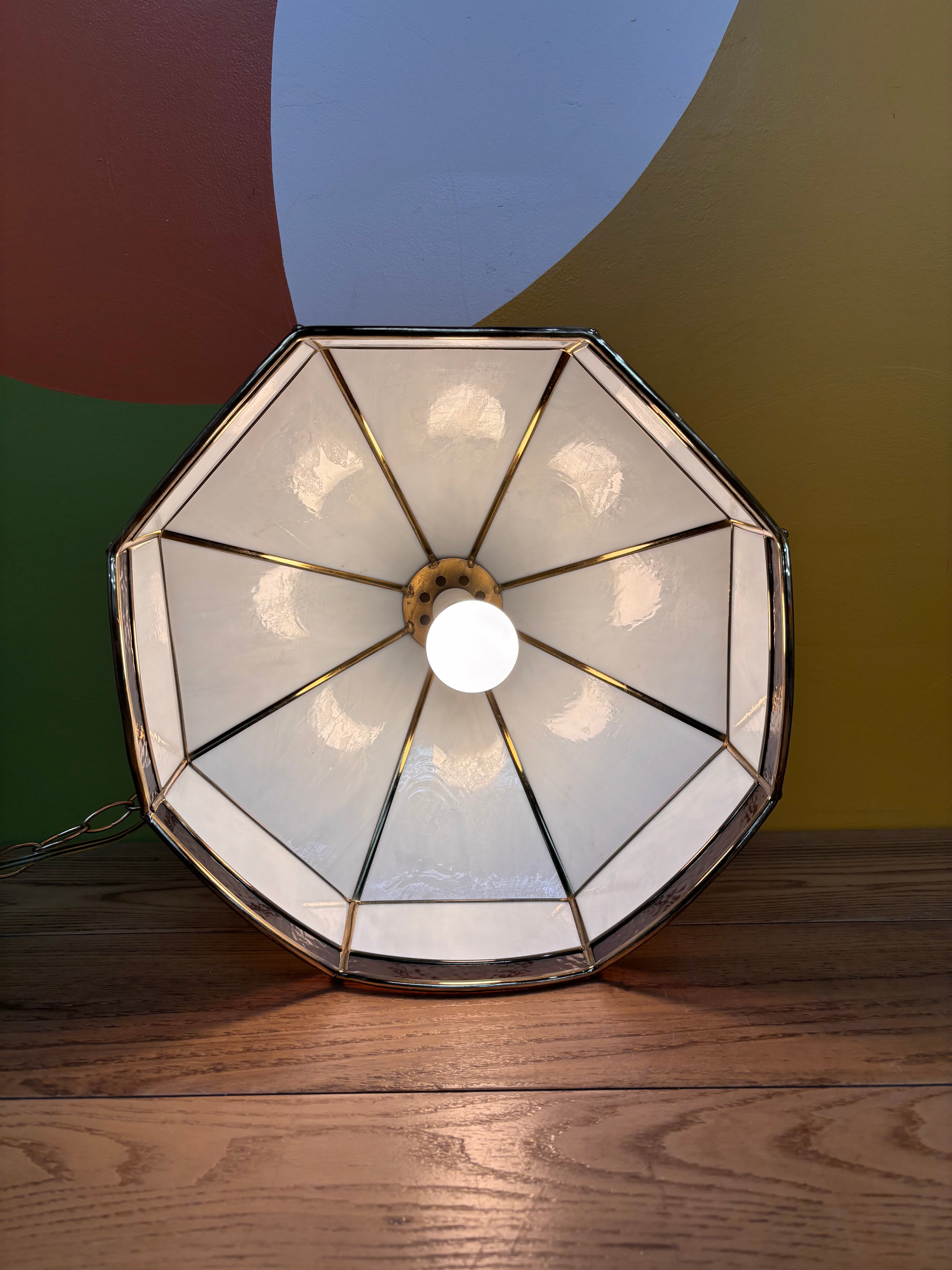 Stained Glass Swag Lamp