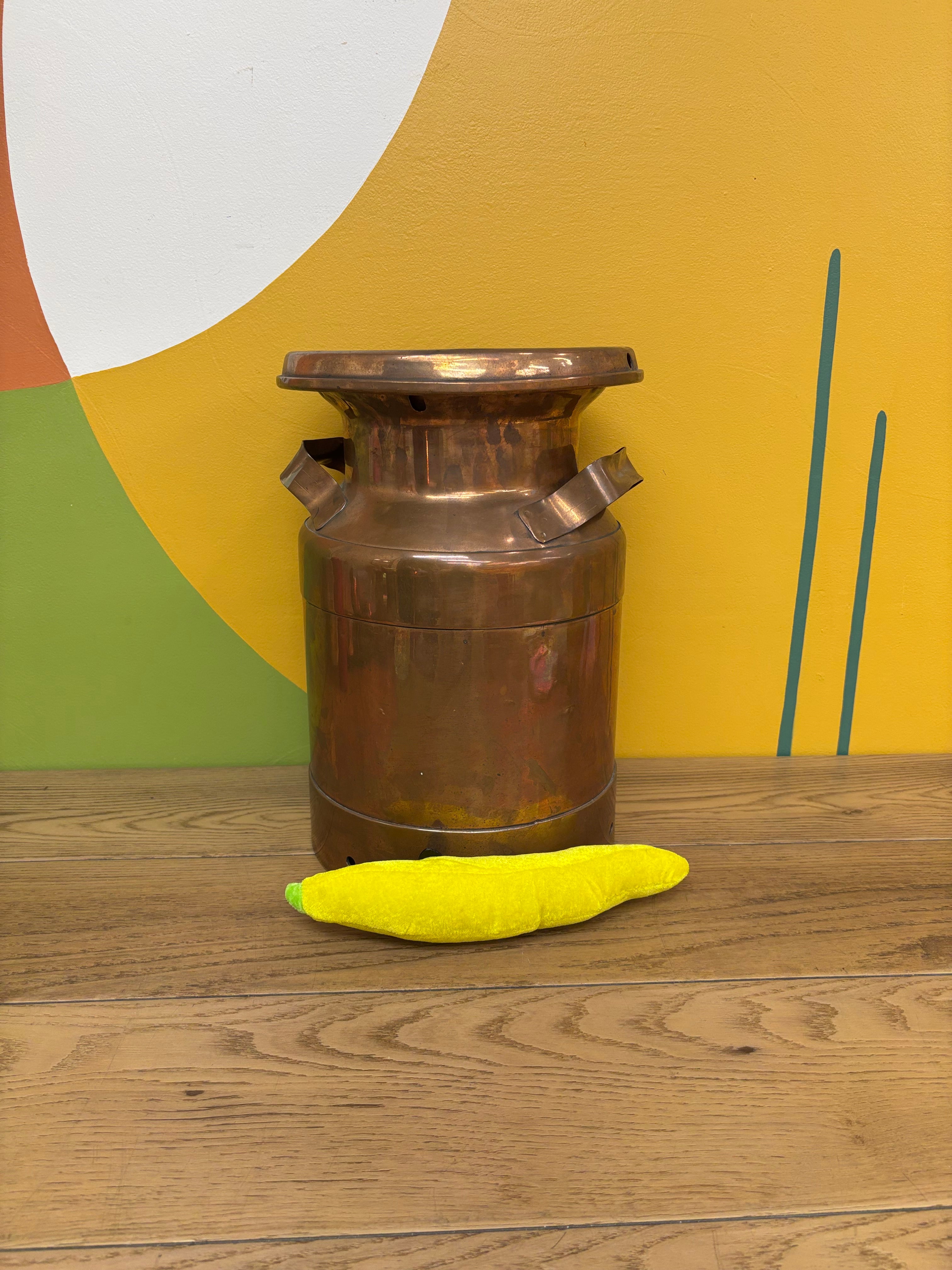 Copper Milk Can
