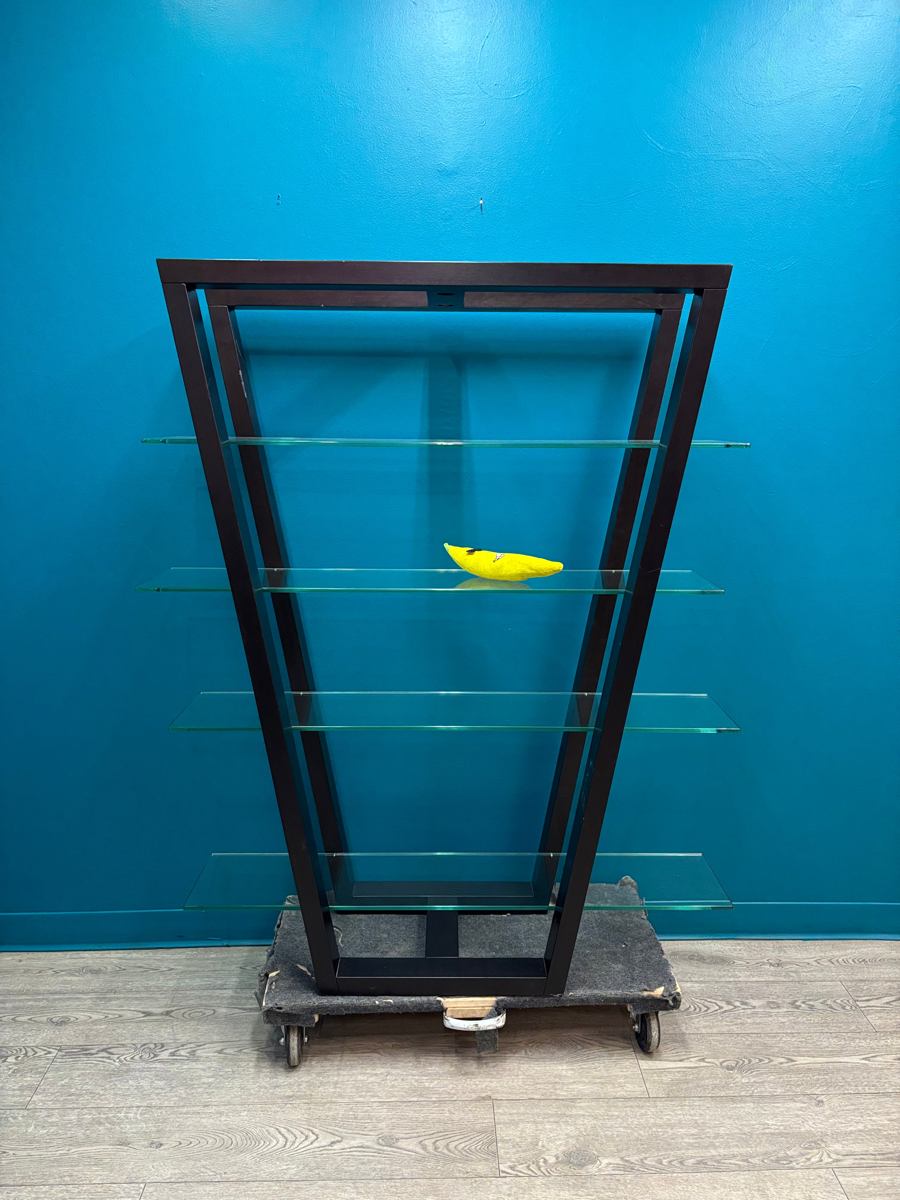 Black Glass Display Shelf