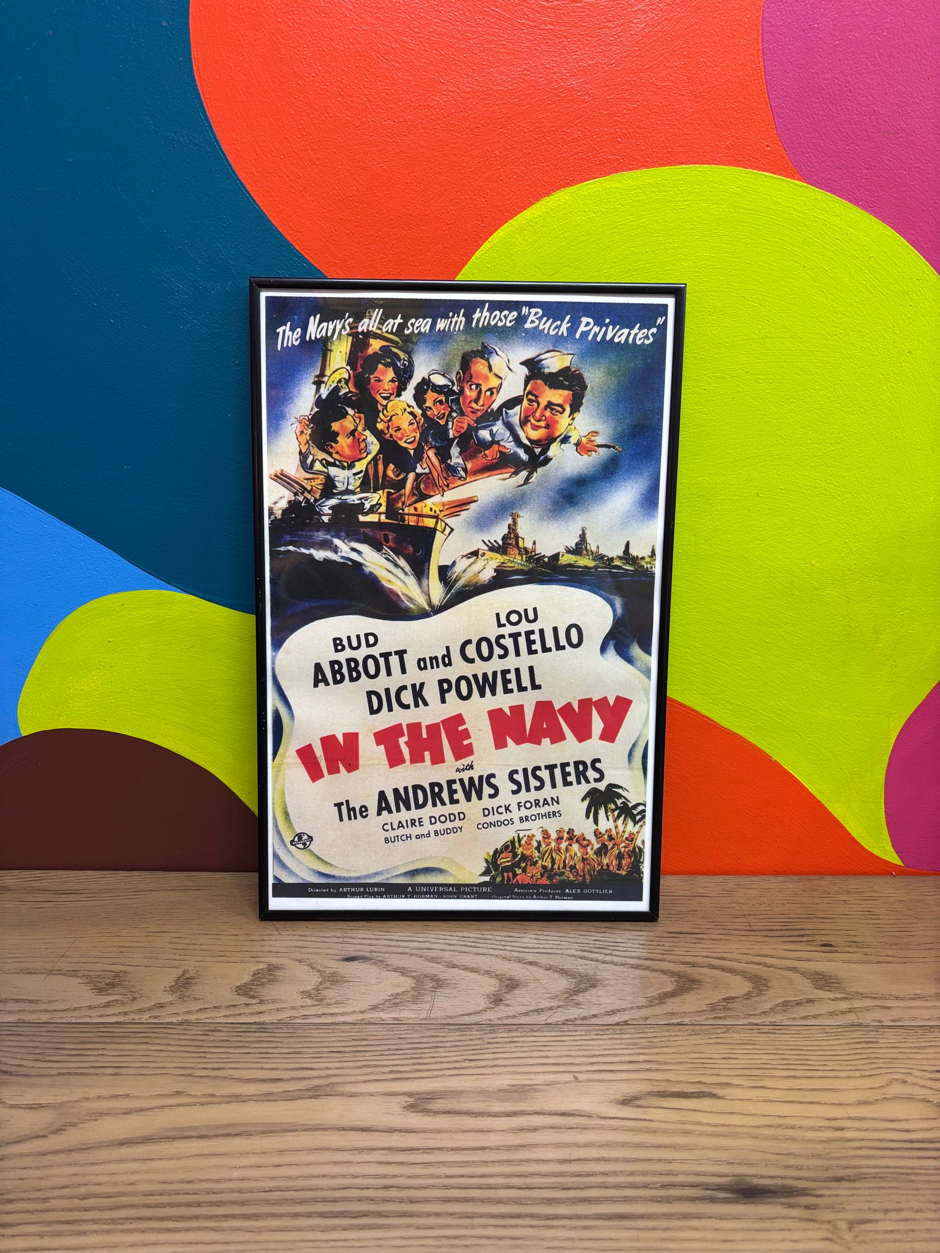 Framed Movie Poster of In the Navy (1941)