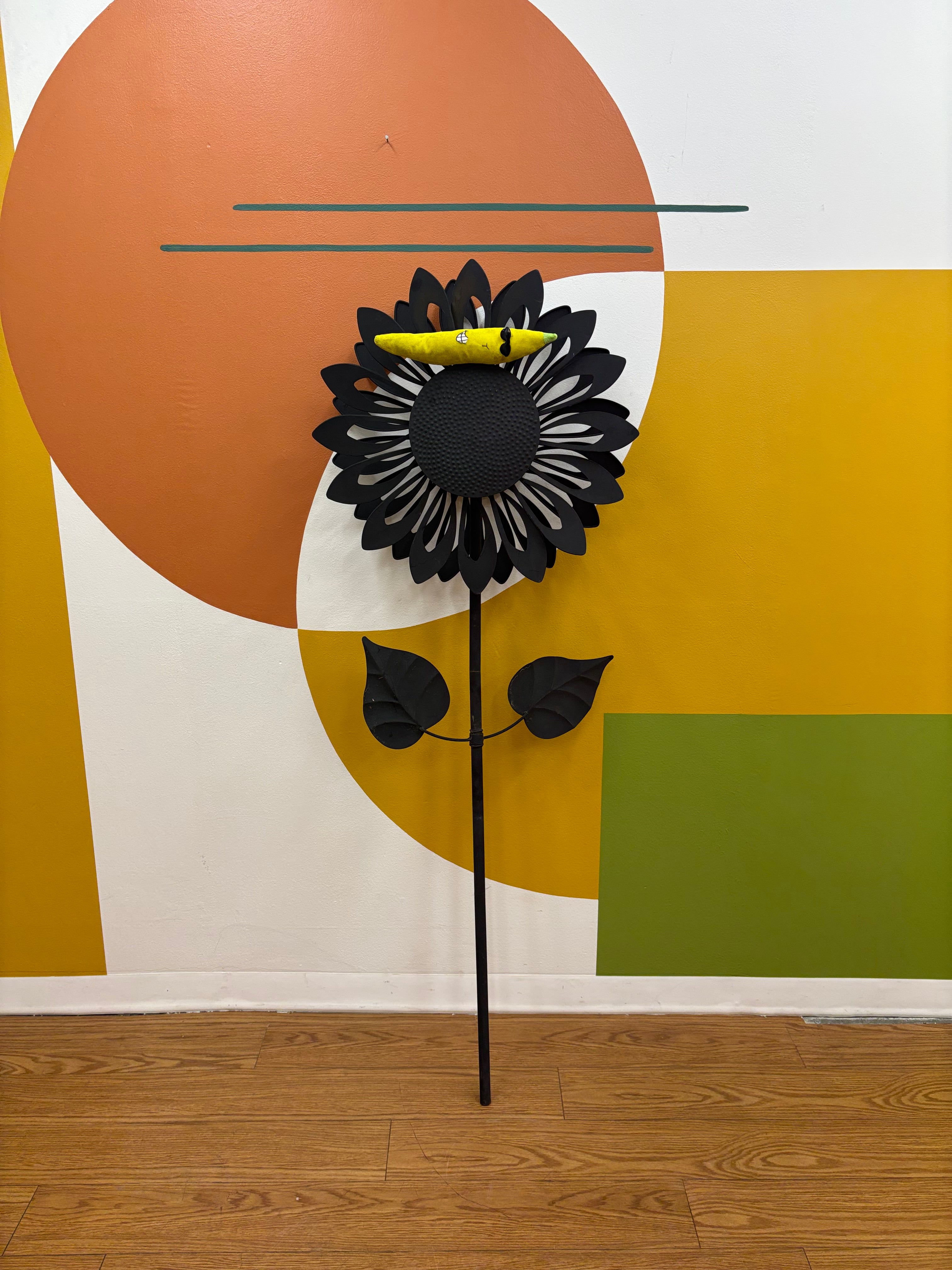 Large Sunflower Wind Spinner