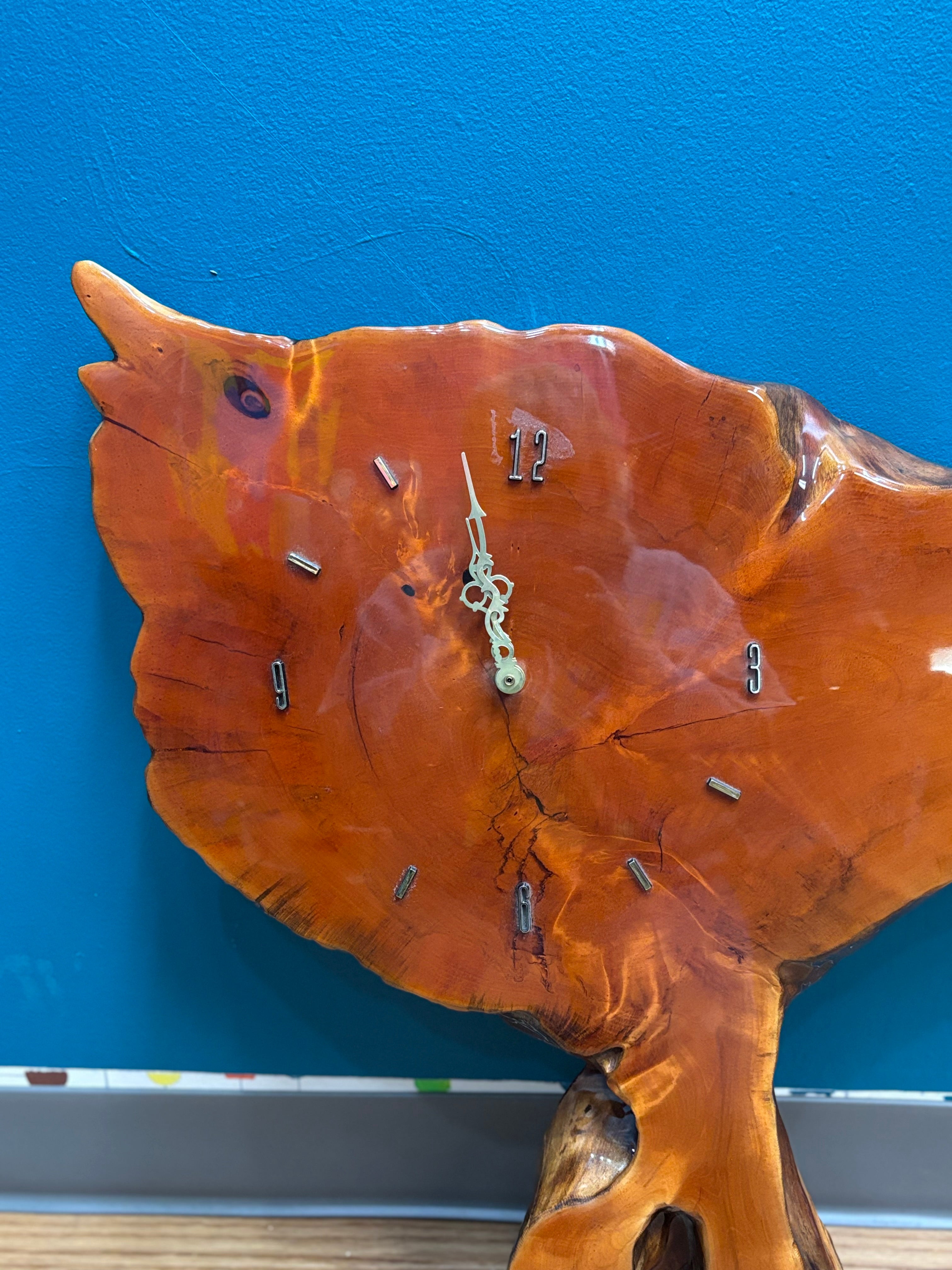 Live Edge Wood Wall Clock