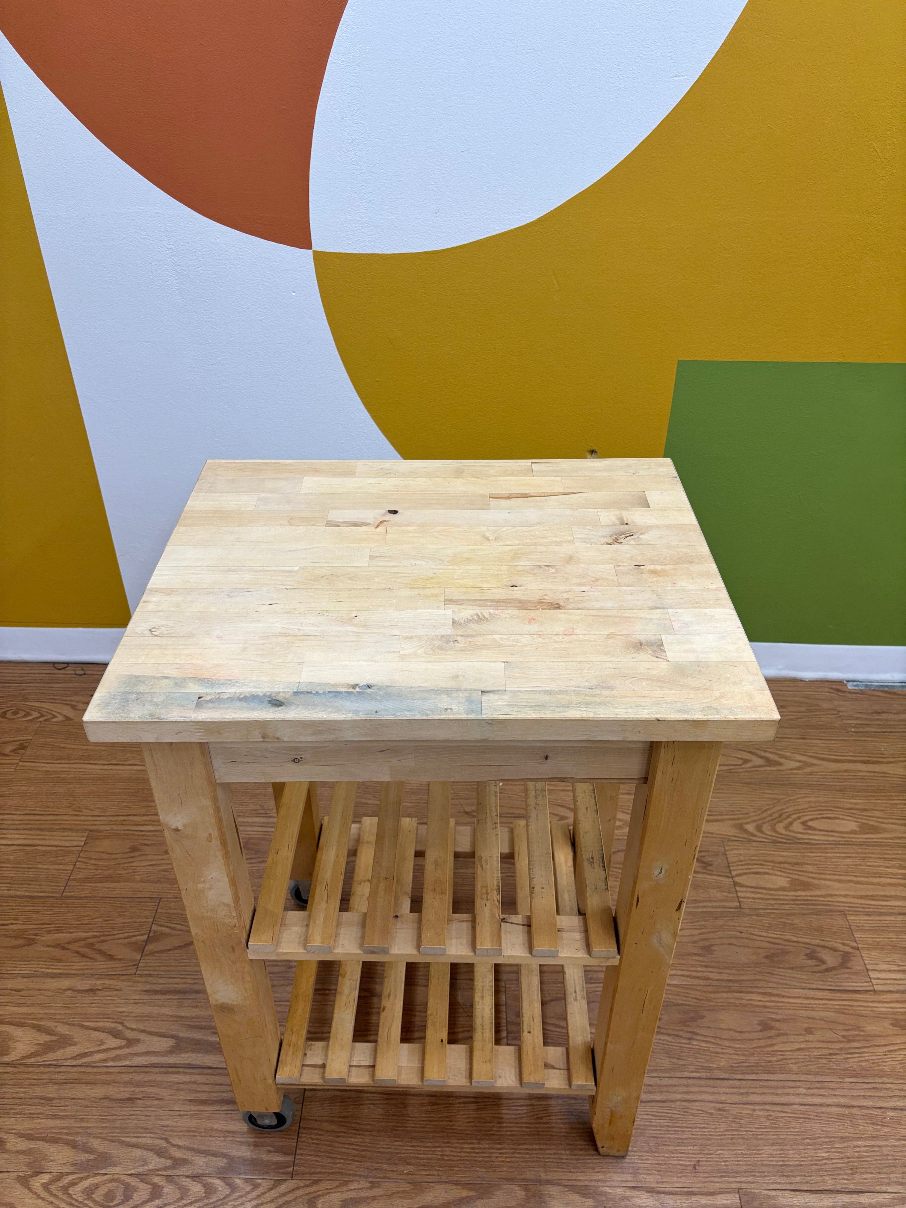 Wood Kitchen Cart #2