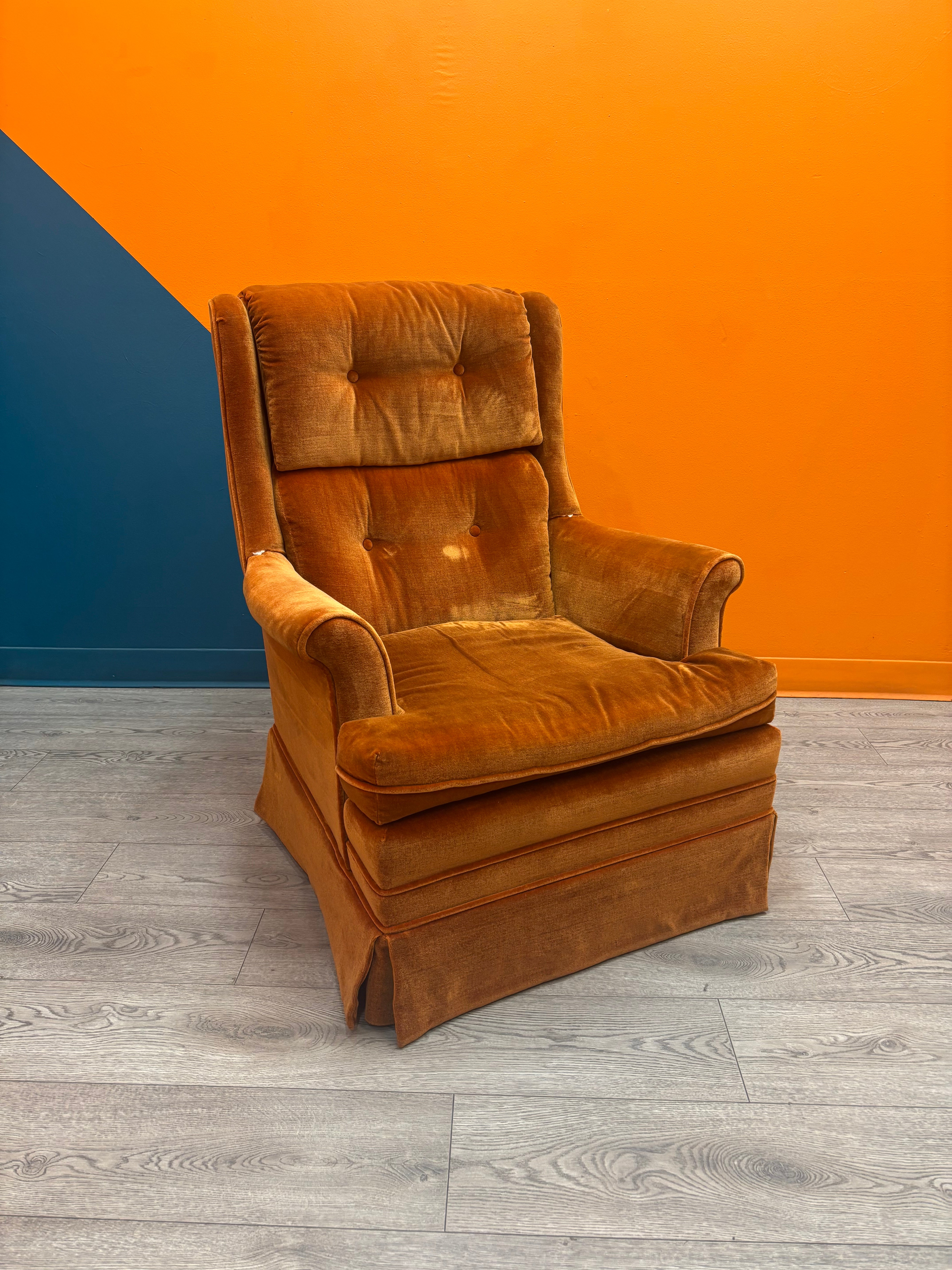 Orange Swivel Chair