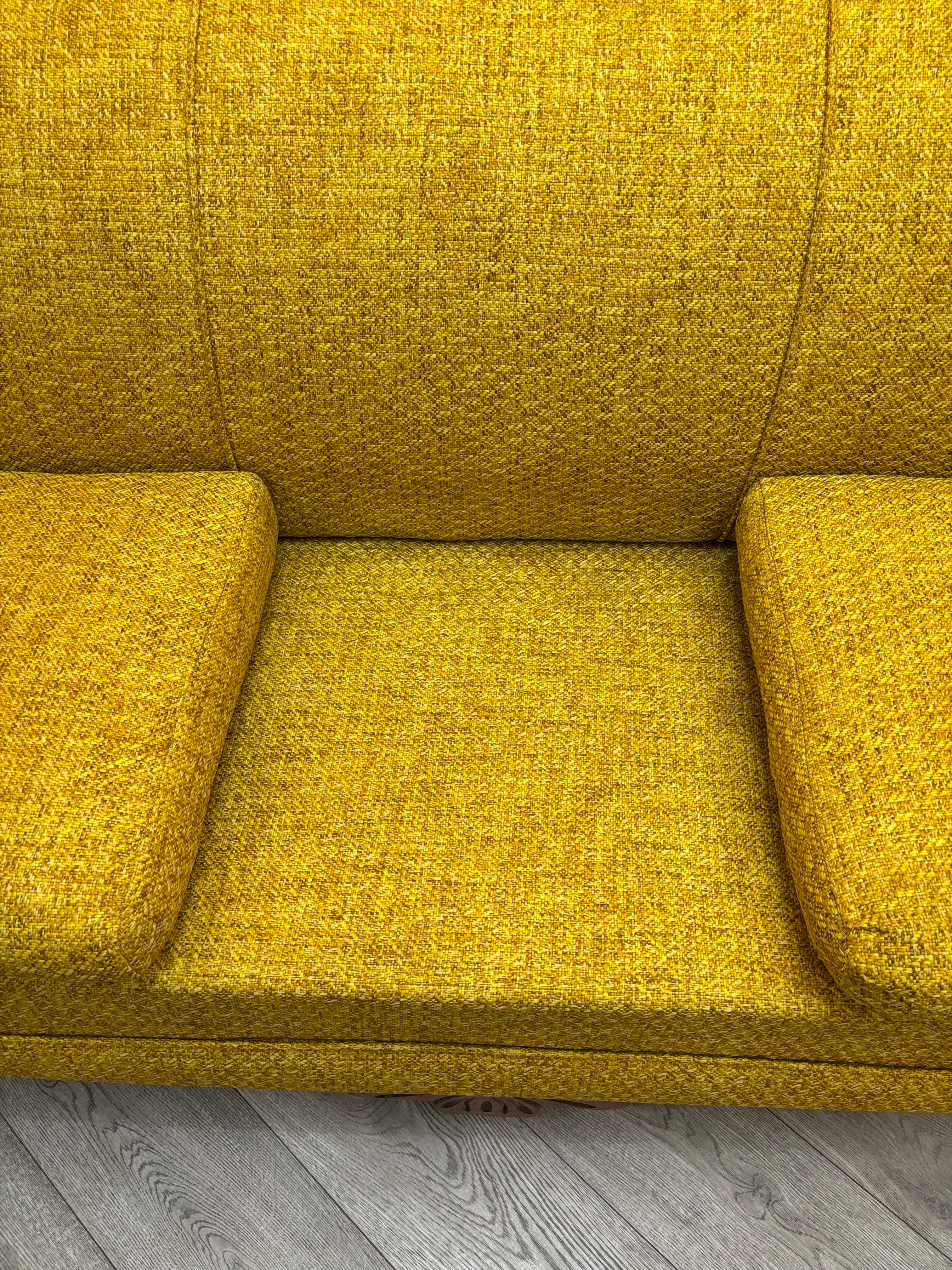 Yellow Fabric Sofa