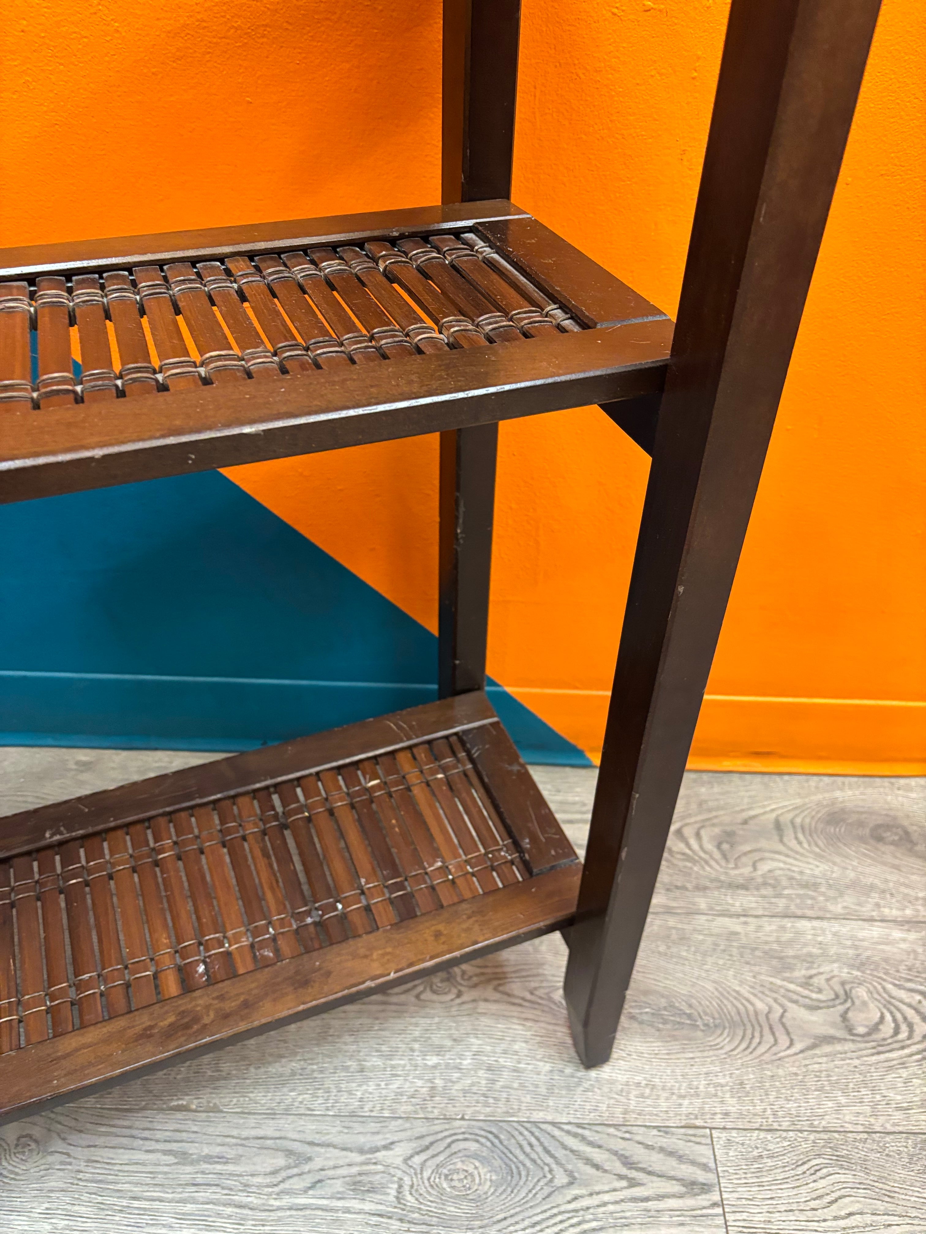 Wood & Glass Console Table