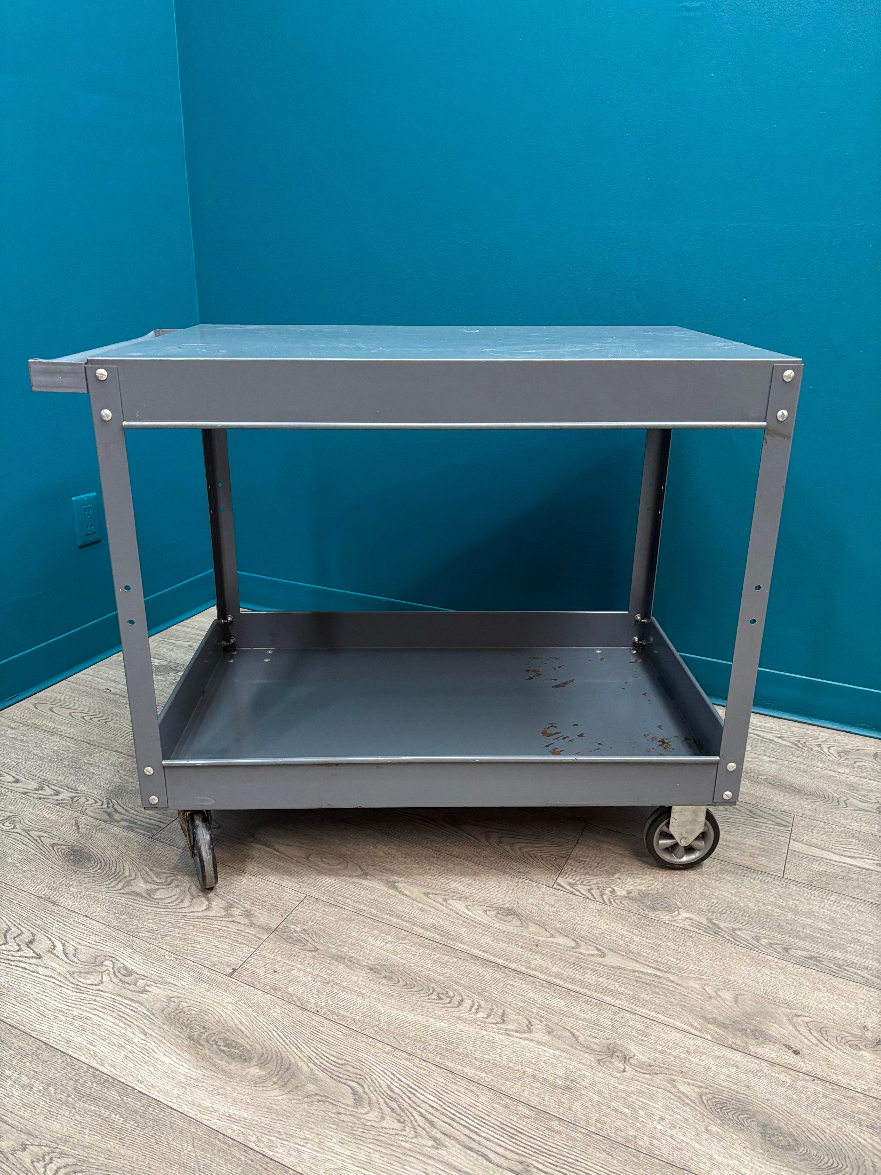 Large Metal Rolling Cart
