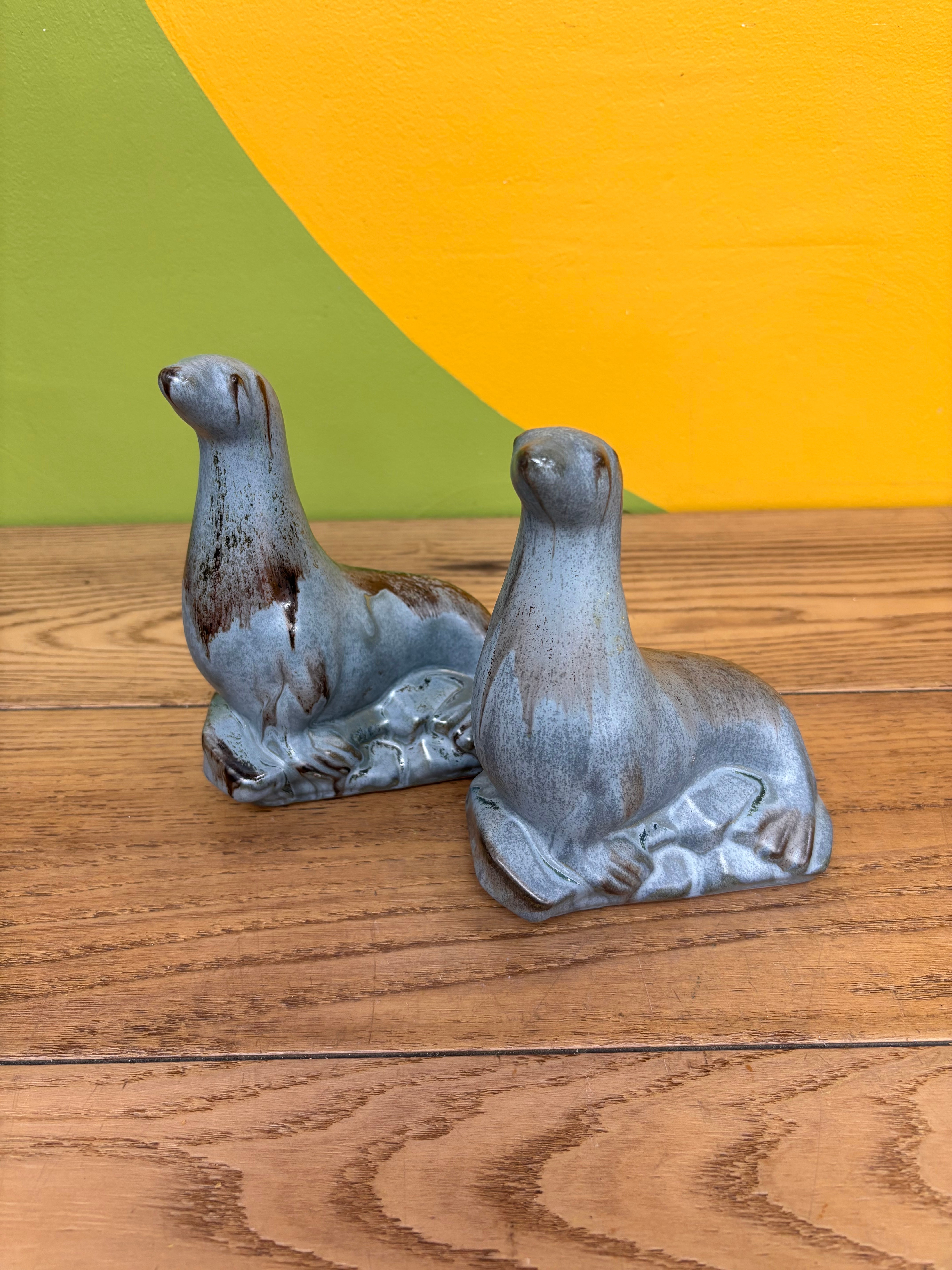 Set of 2 Seal Figurines