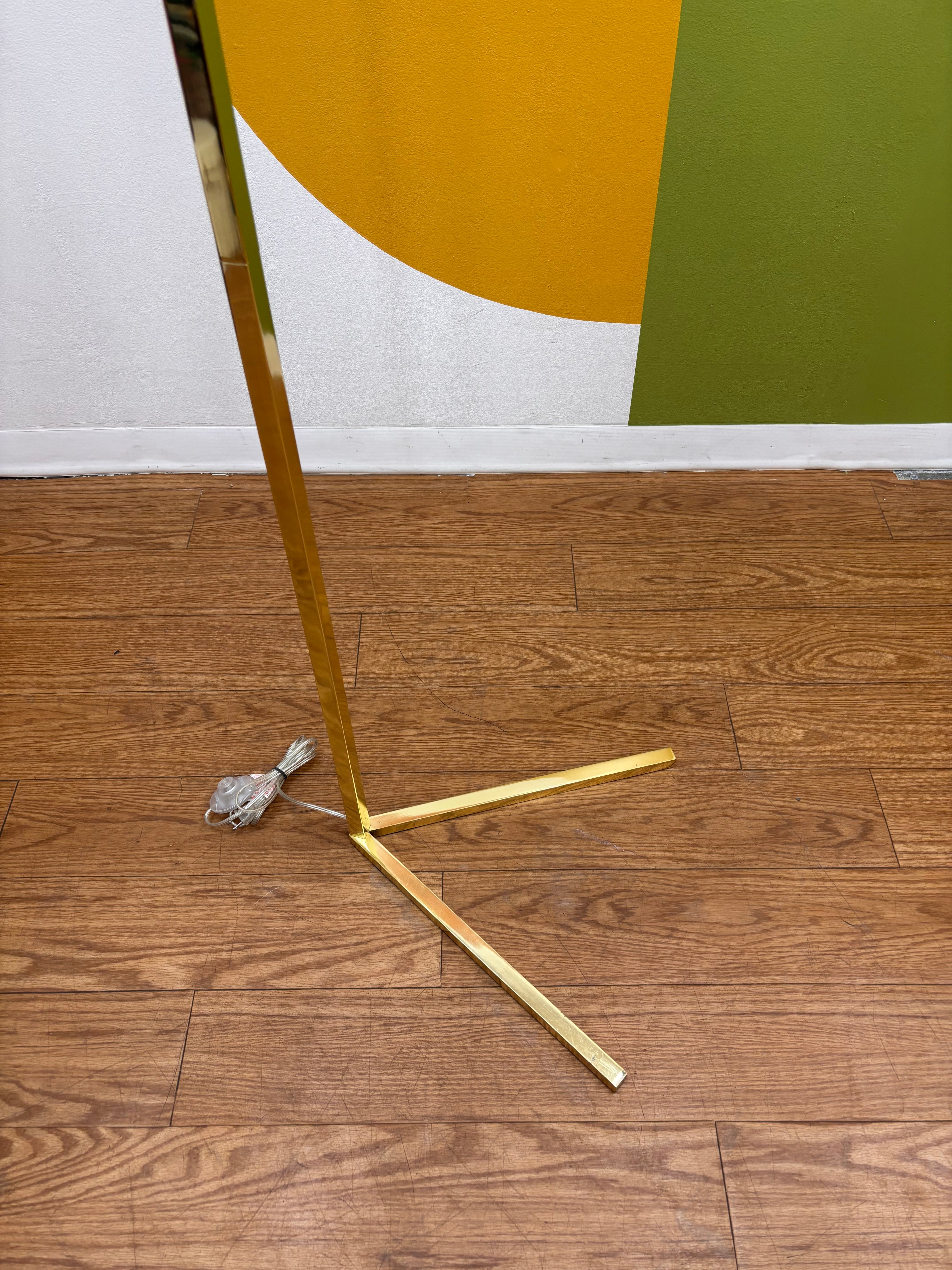 Gold Metal Floor Lamp