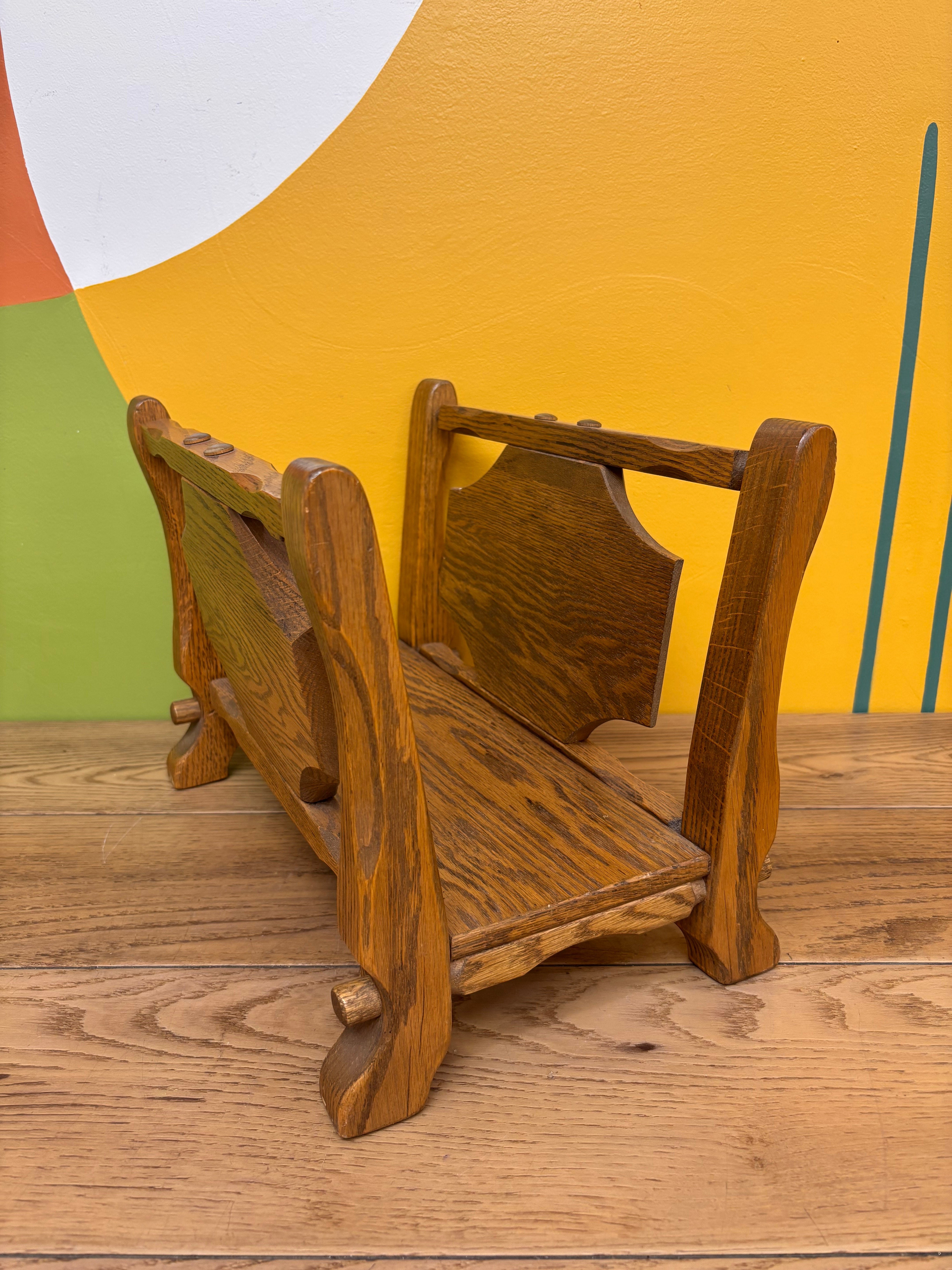 Wood Magazine Rack