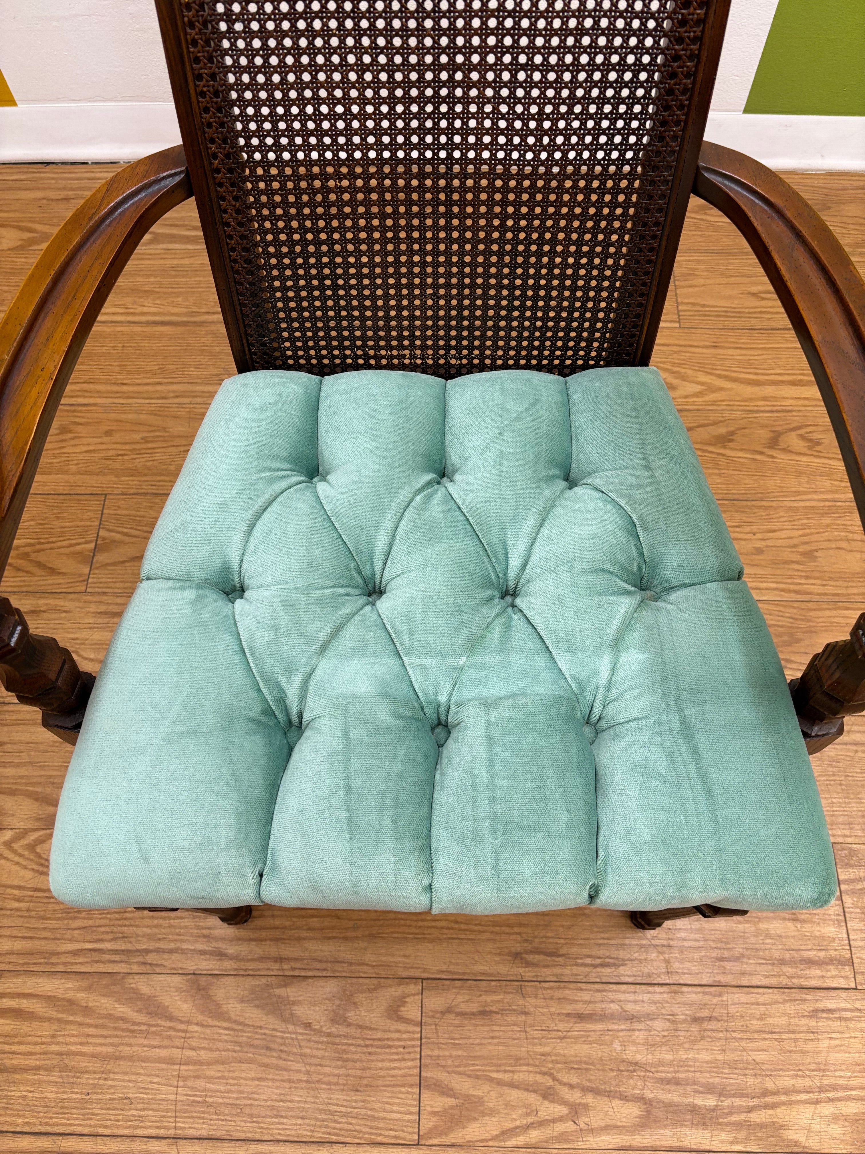 Woven Cane Dining Chair
