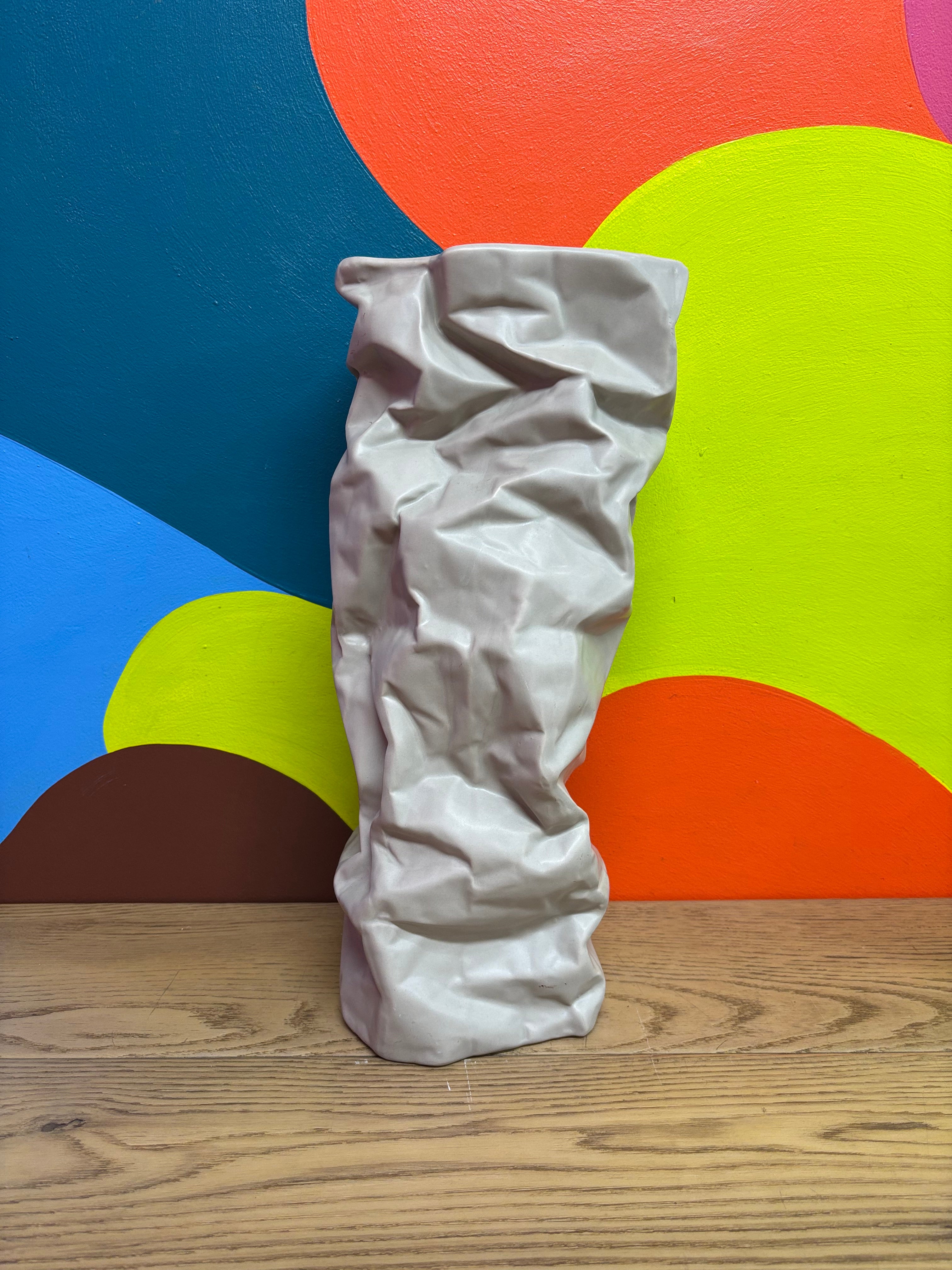 Crumpled Ceramic Vase