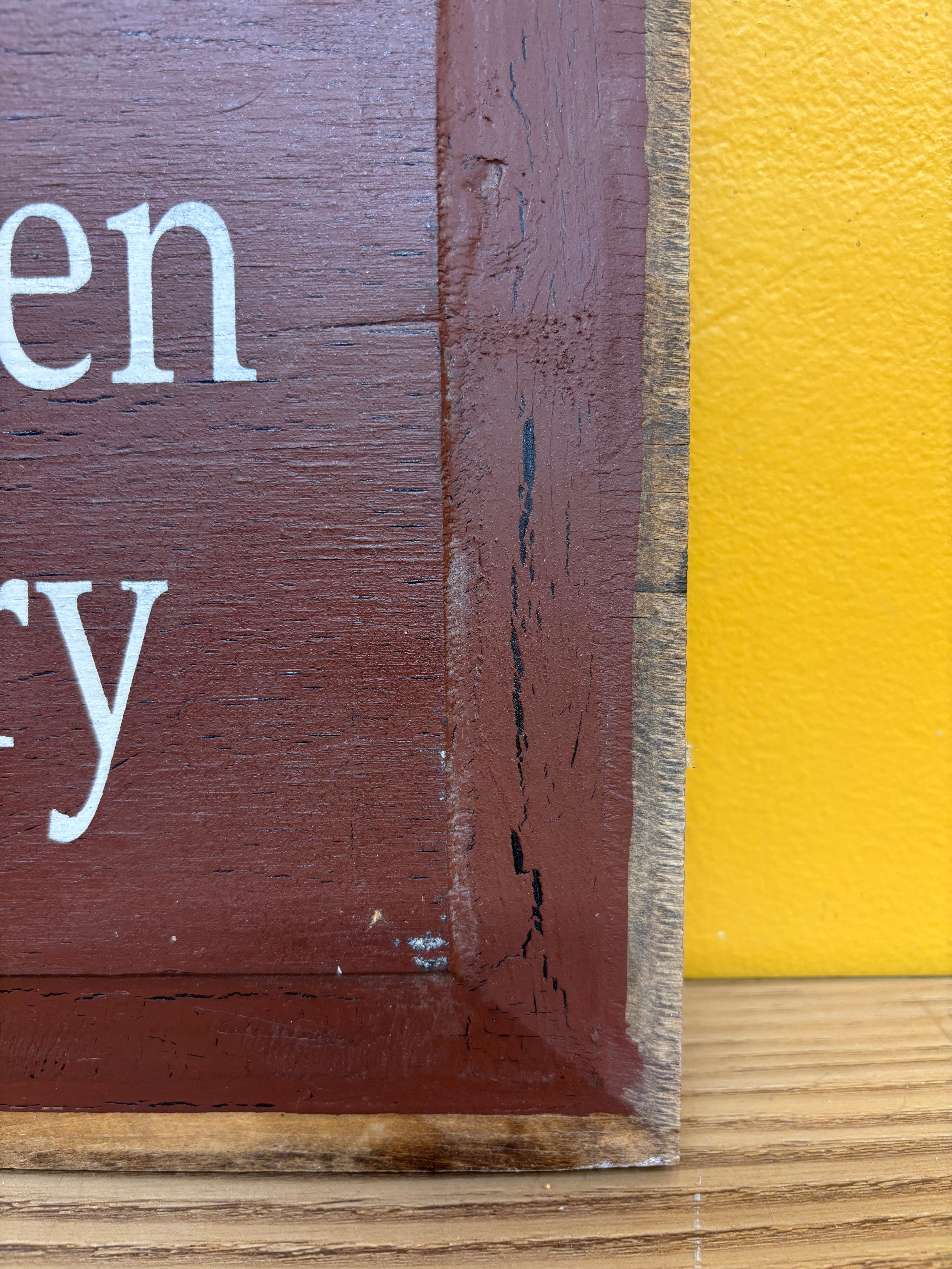 Wooden Sign