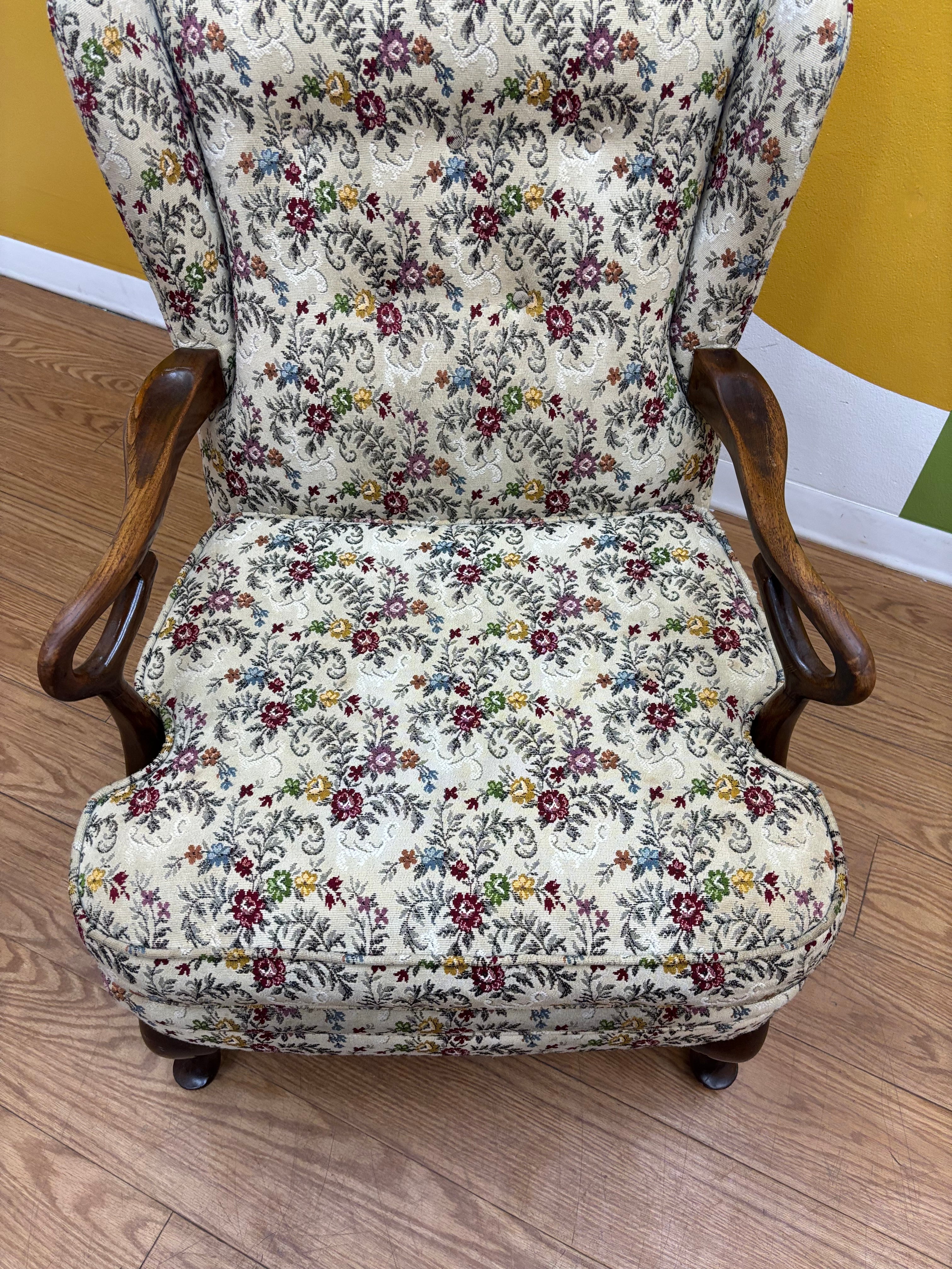 Floral Armchair