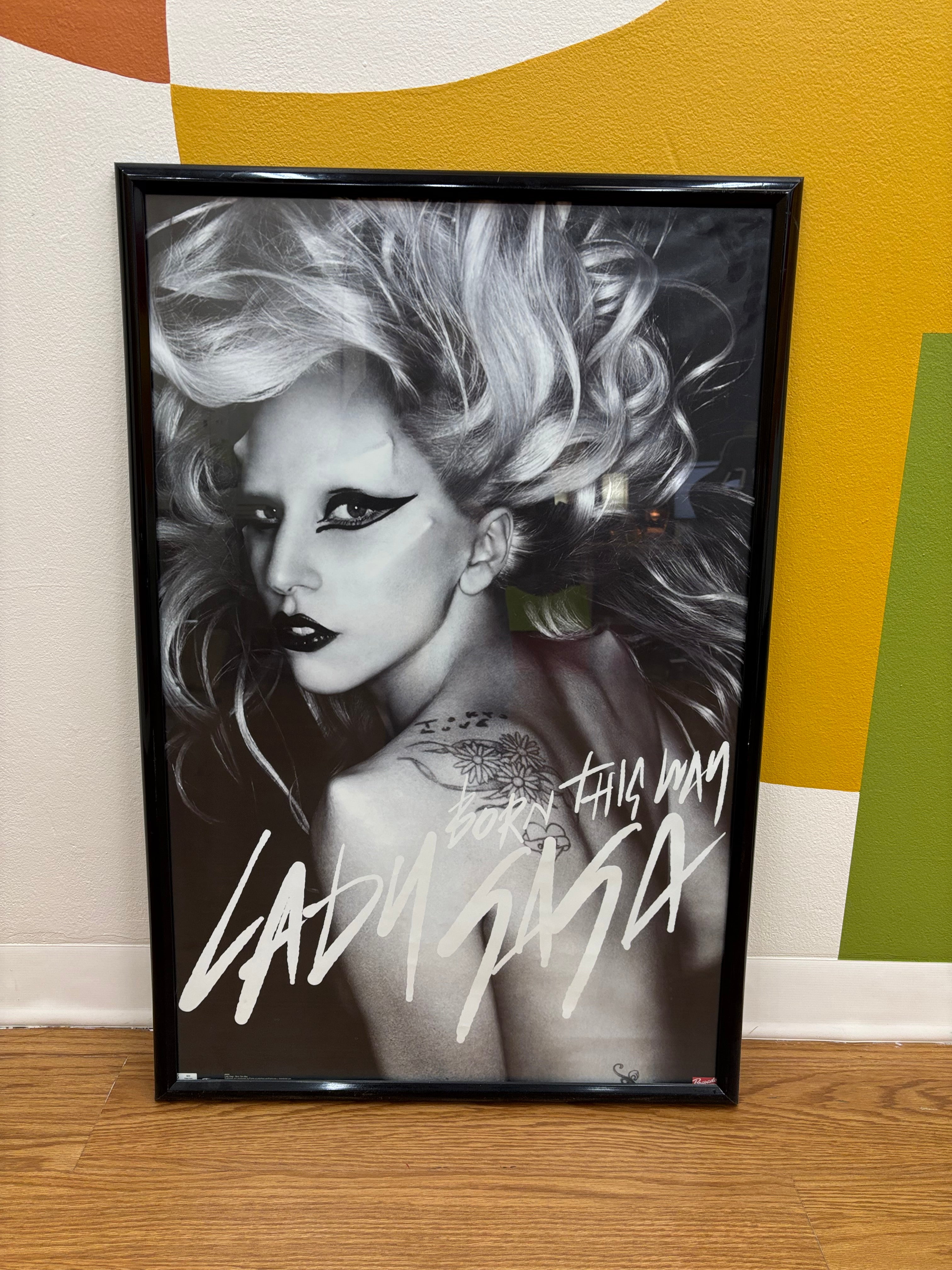 Framed Lady Gaga Born This Way Poster