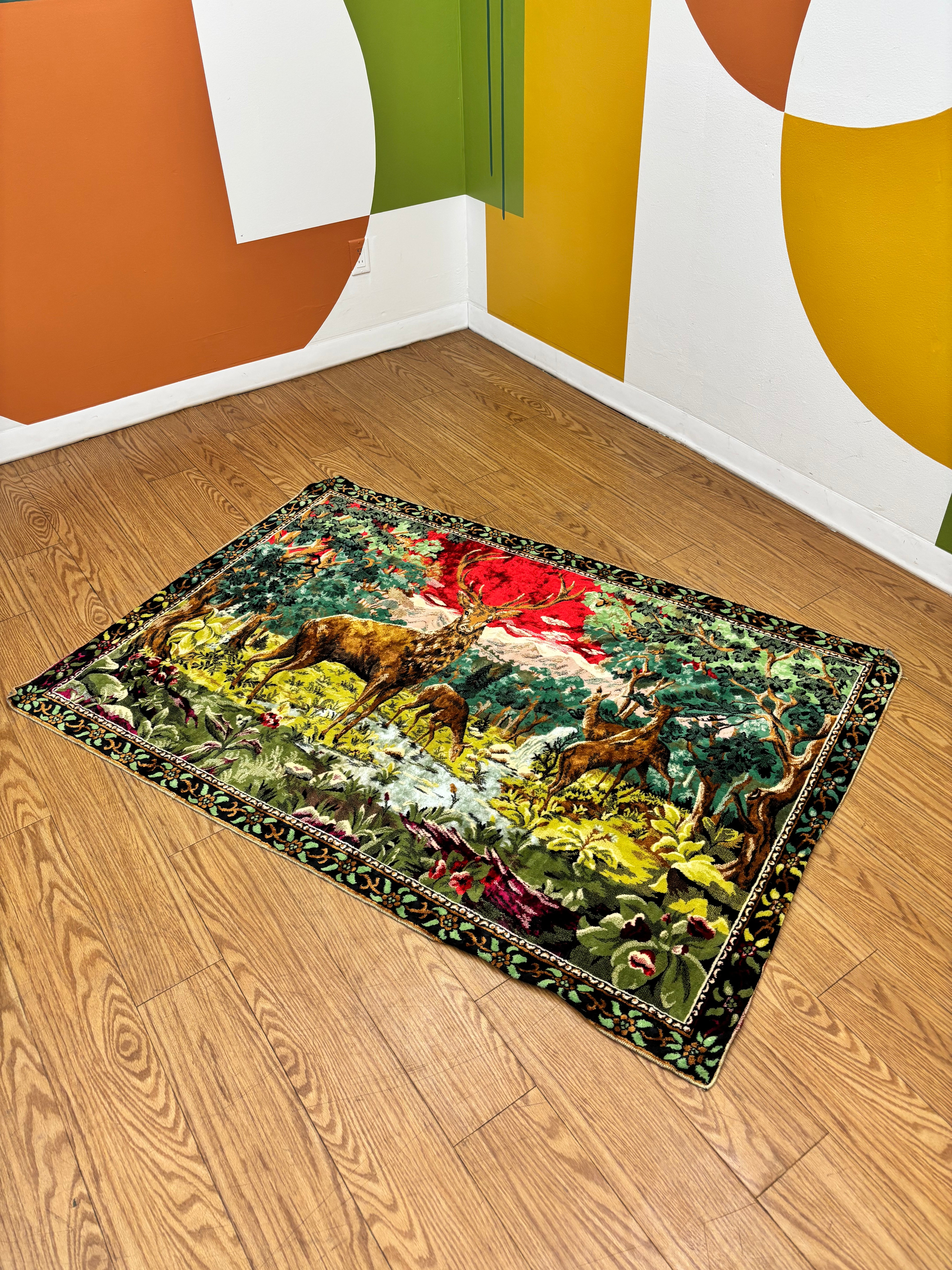 Deer Tapestry Wall Hanging