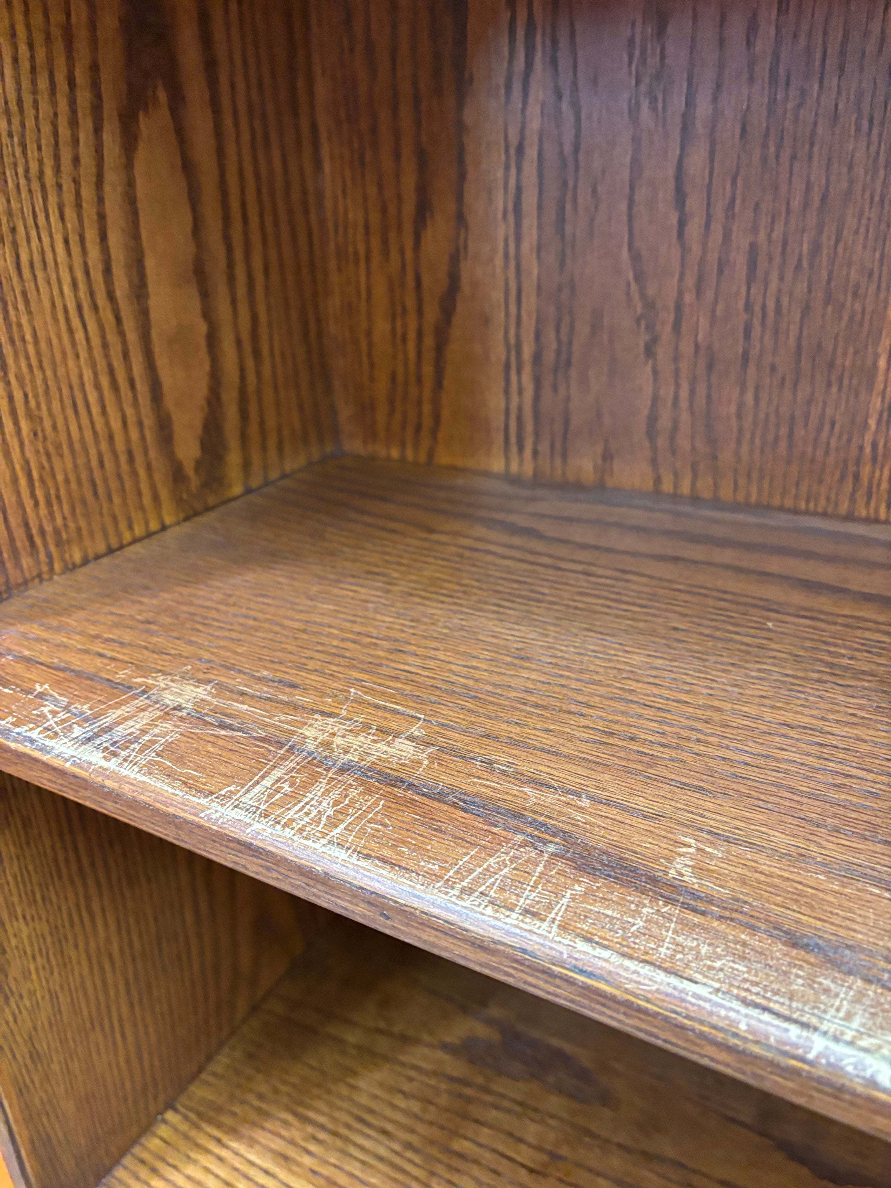 Wood 6 Tier Bookshelf