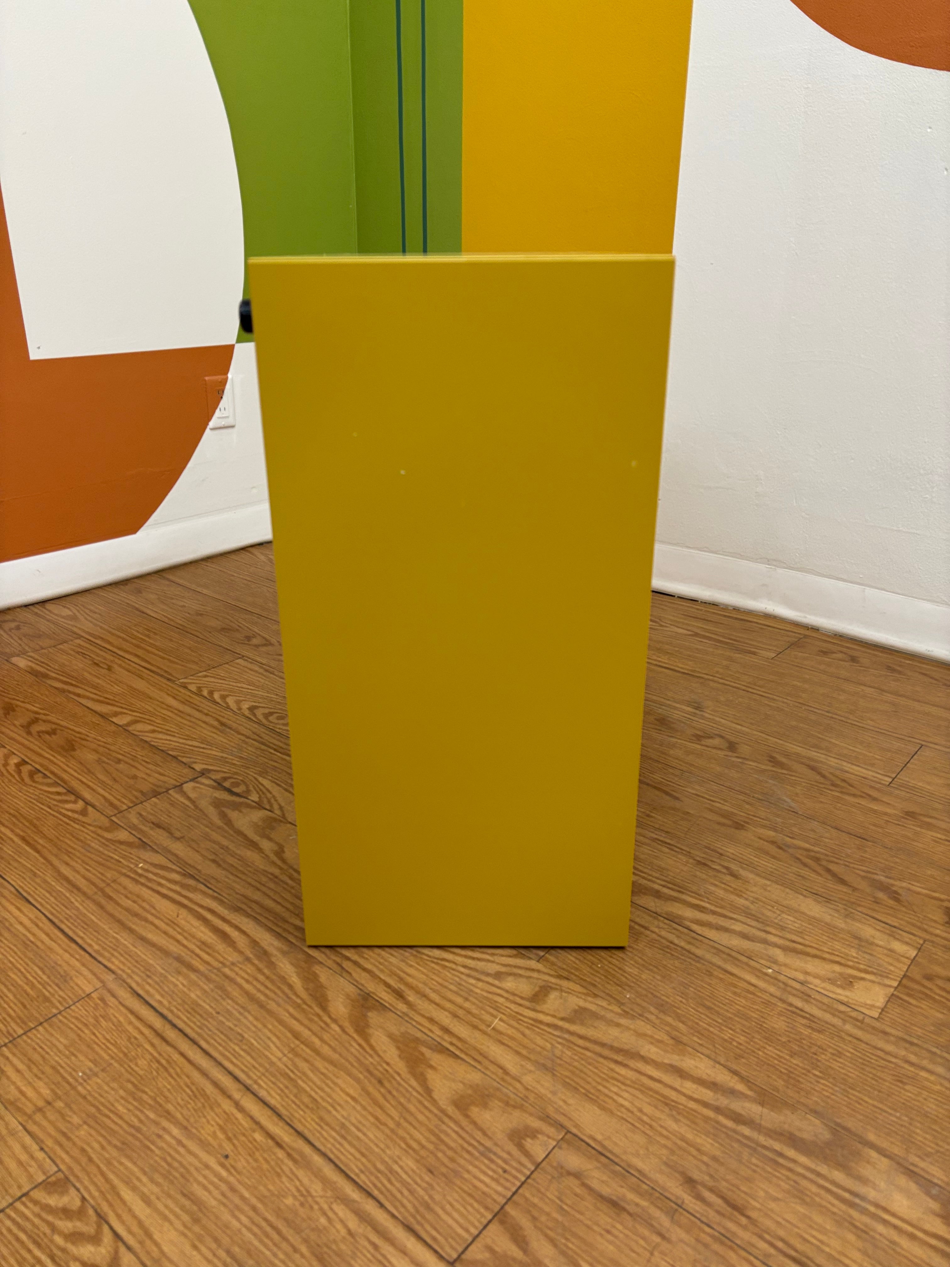 Yellow Eket IKEA Cube Shelf